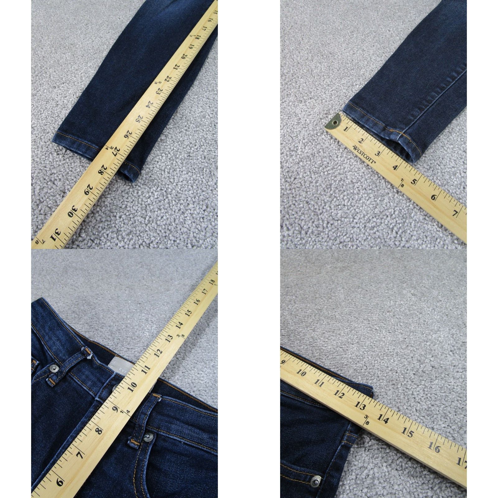 Everlane Womens Skinny Jeans Everlane 26 Dark Wash Denim XL Size 26" / US 2 / IT 38 - 4 Thumbnail