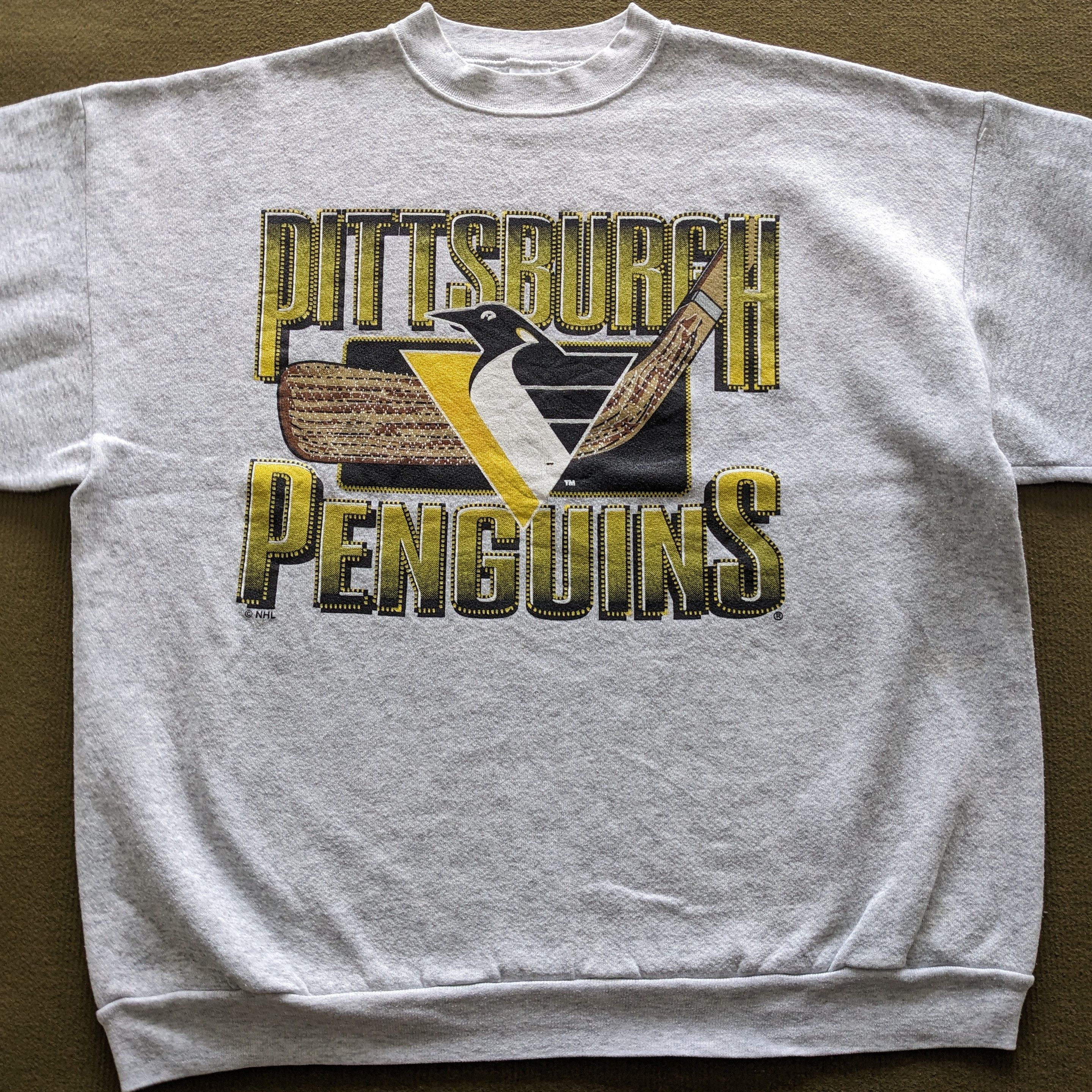NHL Vintage PITTSBURGH PENGUINS NHL Sweatshirt Size US L / EU 52-54 / 3 - 2 Thumbnail