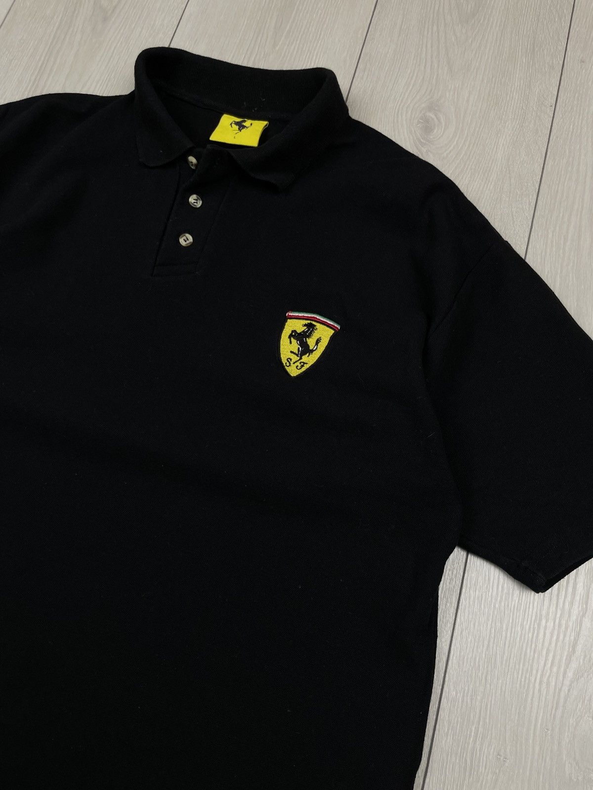 Ferrari Ferrari 1996 Vintage Men’s Black Polo Size L - XL Size US L / EU 52-54 / 3 - 2 Thumbnail