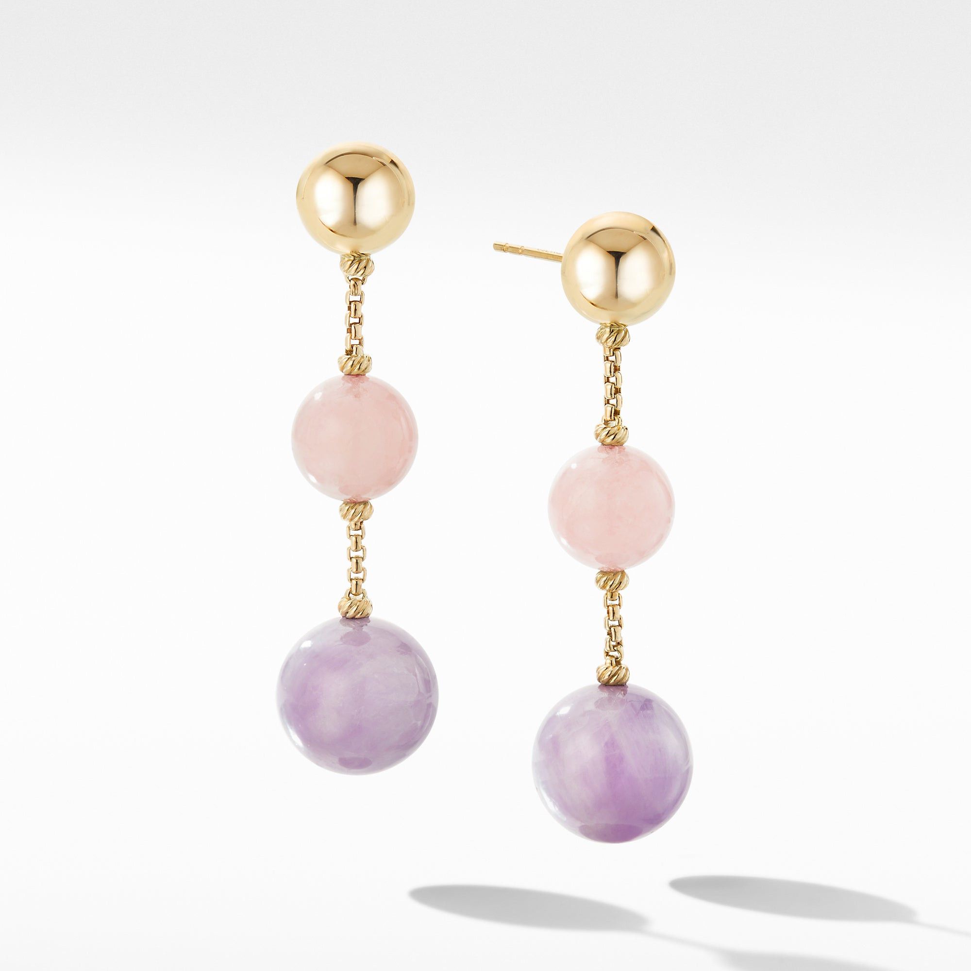 David Yurman o1w1db10325 Earrings in 18K Gold with Kunzite and Morganite Size ONE SIZE - 1 Preview