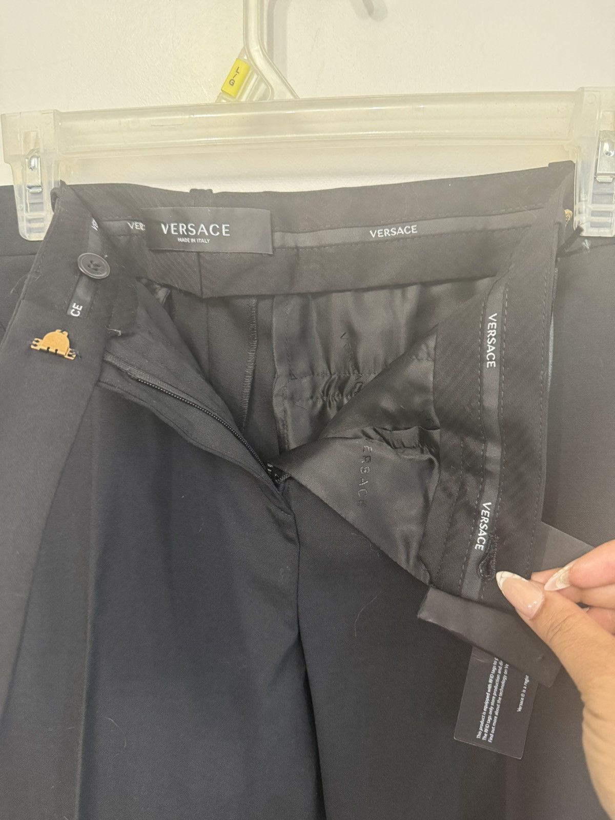 Versace Versace BLACK DRESSPANTS Size 30" / US 8 / IT 44 - 4 Thumbnail