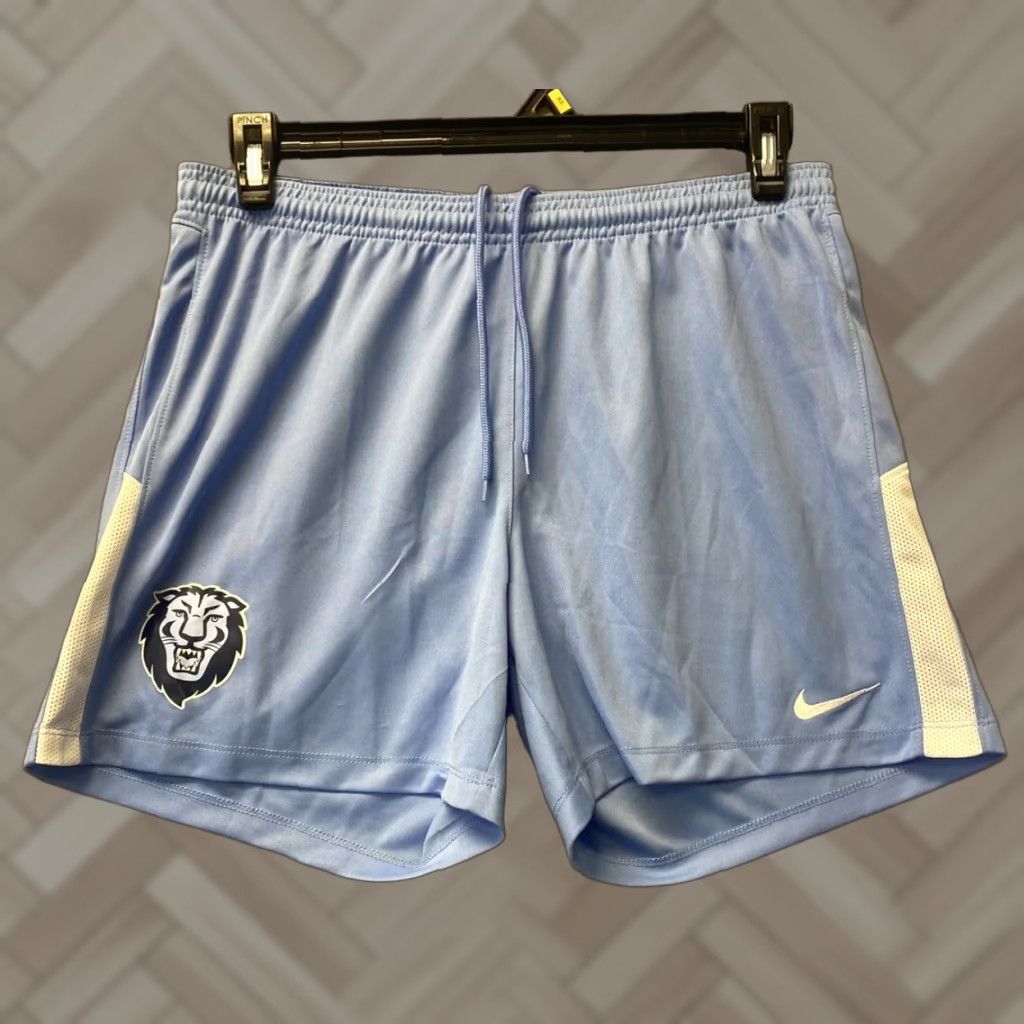 Nike NIKE Dri-Fit Shorts Women Size L Blue Running Athletic Womens Size 33" - 1 Thumbnail