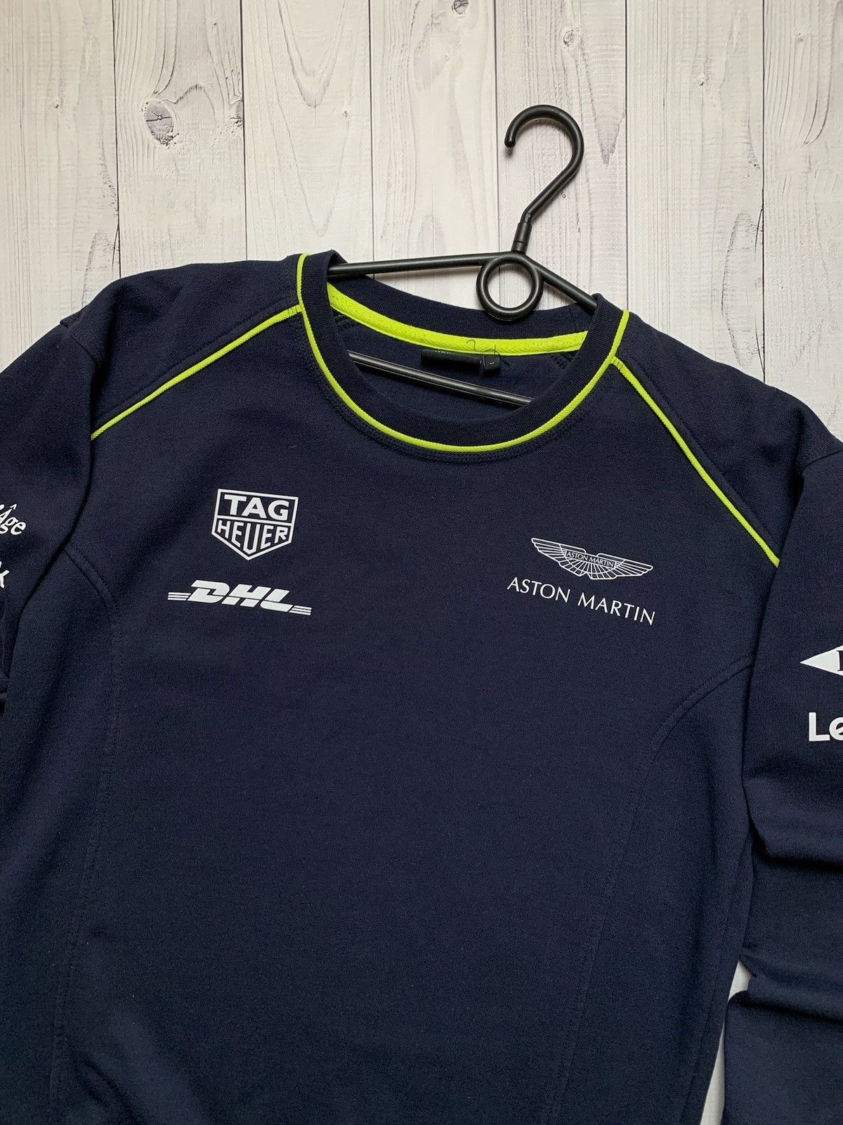 Vintage Vintage Racing sweatshirt Aston Martin black rare logo Size US M / EU 48-50 / 2 - 2 Thumbnail