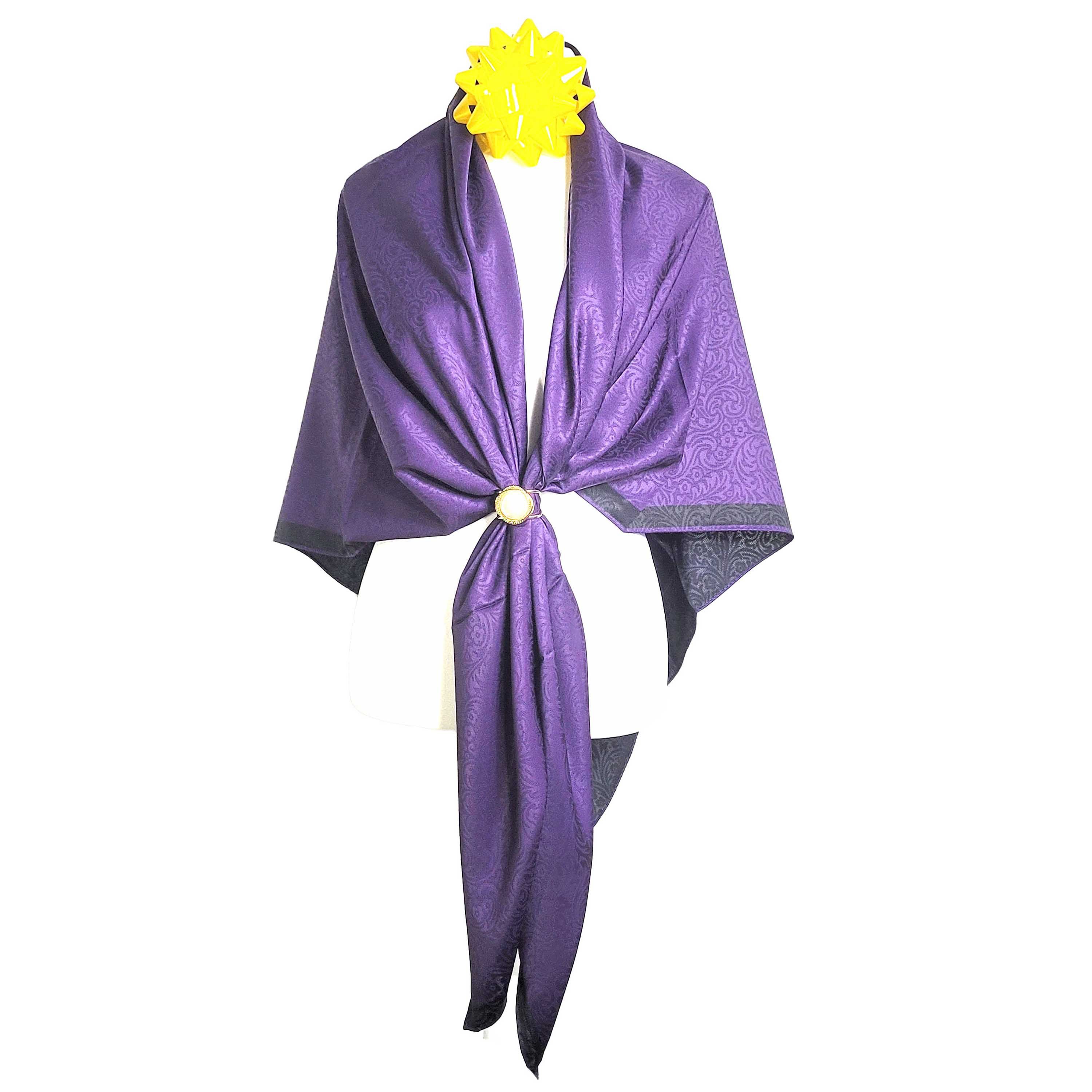 Other NWT Double Sided Silk Scarf 52"x52" Large Square Wrap 3225 Size ONE SIZE - 8 Thumbnail