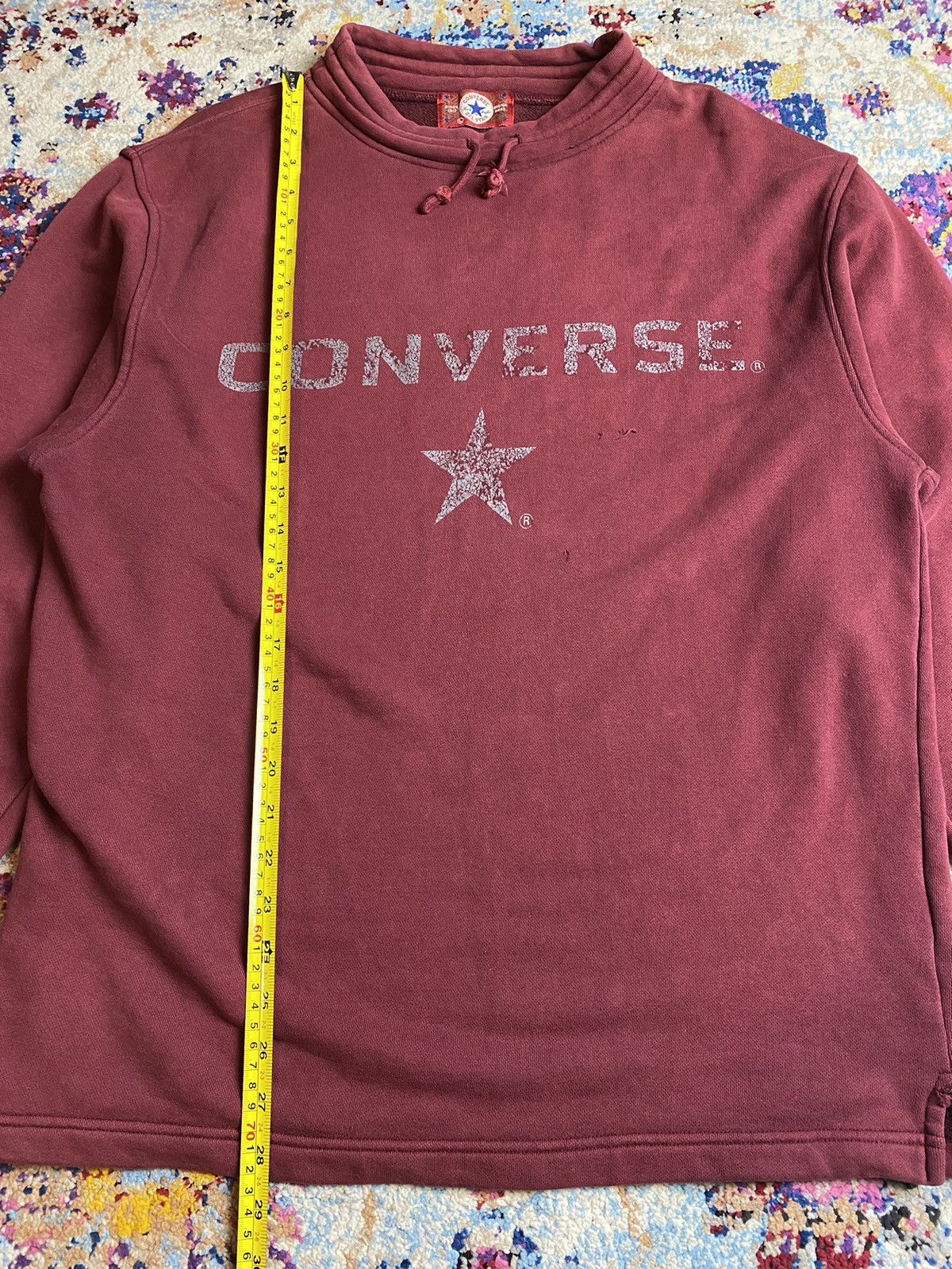 Converse × Vintage 90s Converse All Stars Pull up Round Neck Sweaters Jacket Size US L / EU 52-54 / 3 - 11 Thumbnail