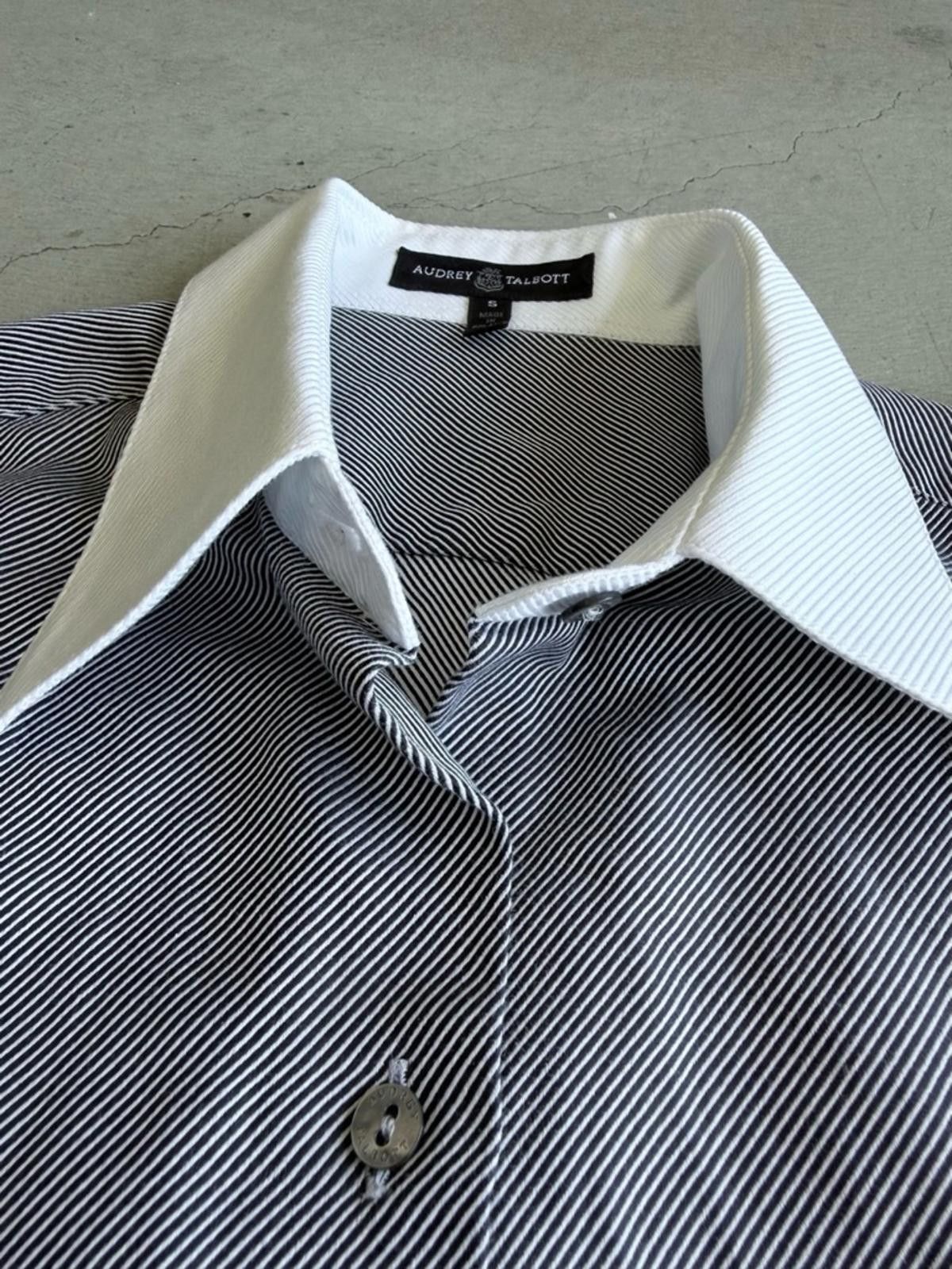 Other Audrey Talbott / Button Down Shirt / Gray White Size S / US 4 / IT 40 - 3 Thumbnail