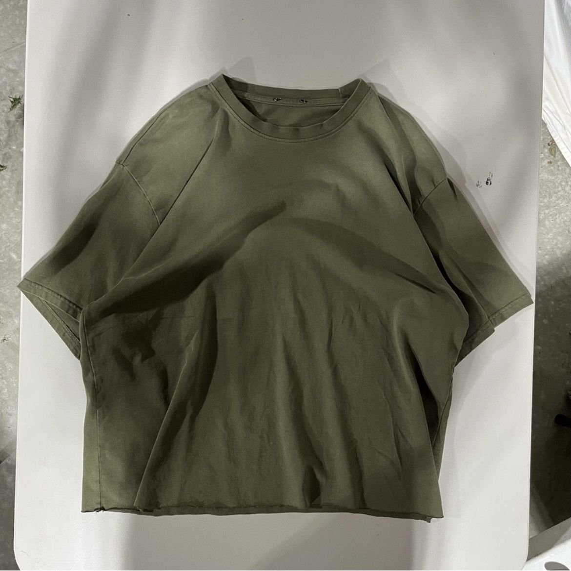 Pacsun Crazy Cropped Vintage PacSun Olive Tee - Mens XL (tag cut) Size US L / EU 52-54 / 3 - 1 Thumbnail
