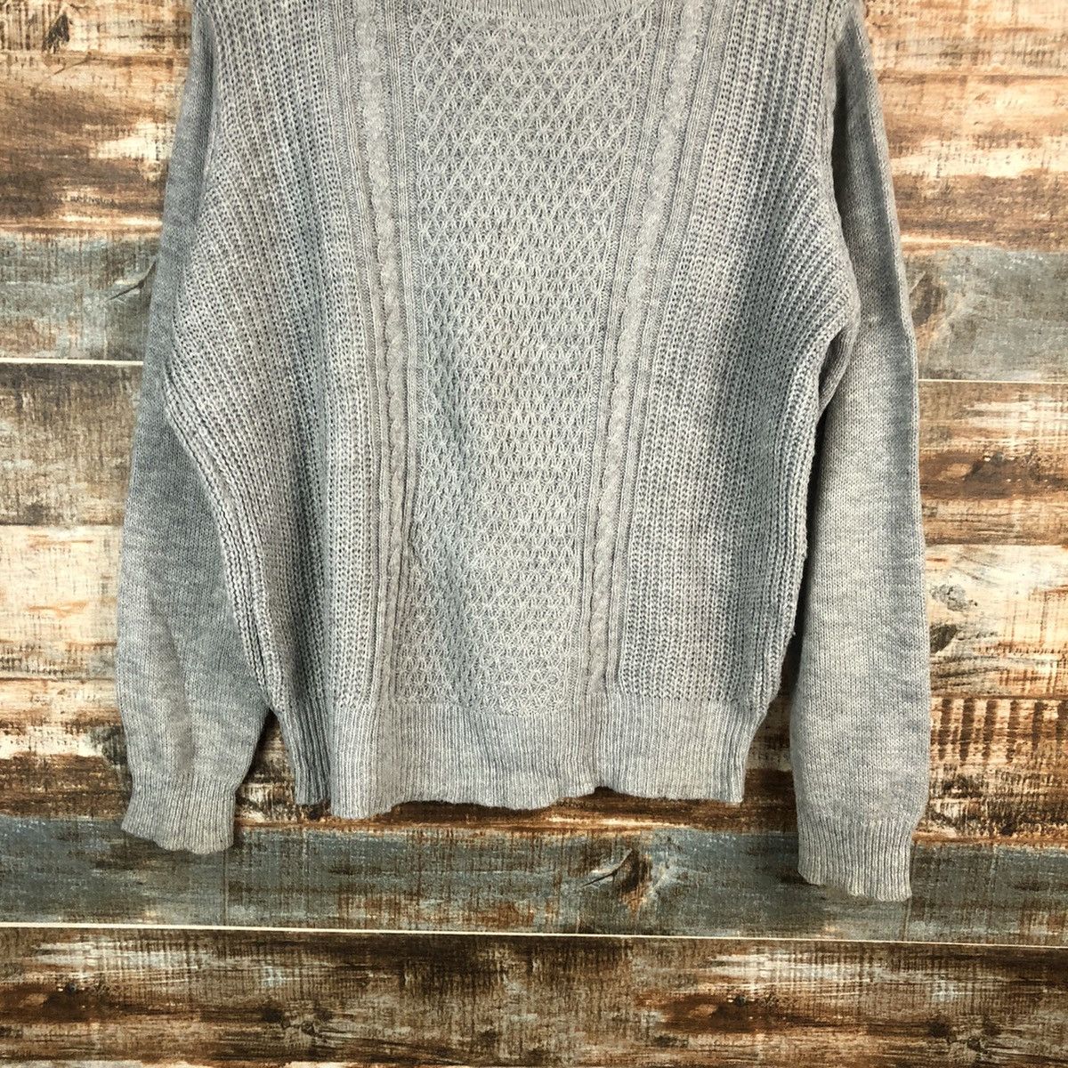 Homespun Knitwear × Japanese Brand Khalita vintage Grey Knitwear #A1700 Size US L / EU 52-54 / 3 - 6 Thumbnail