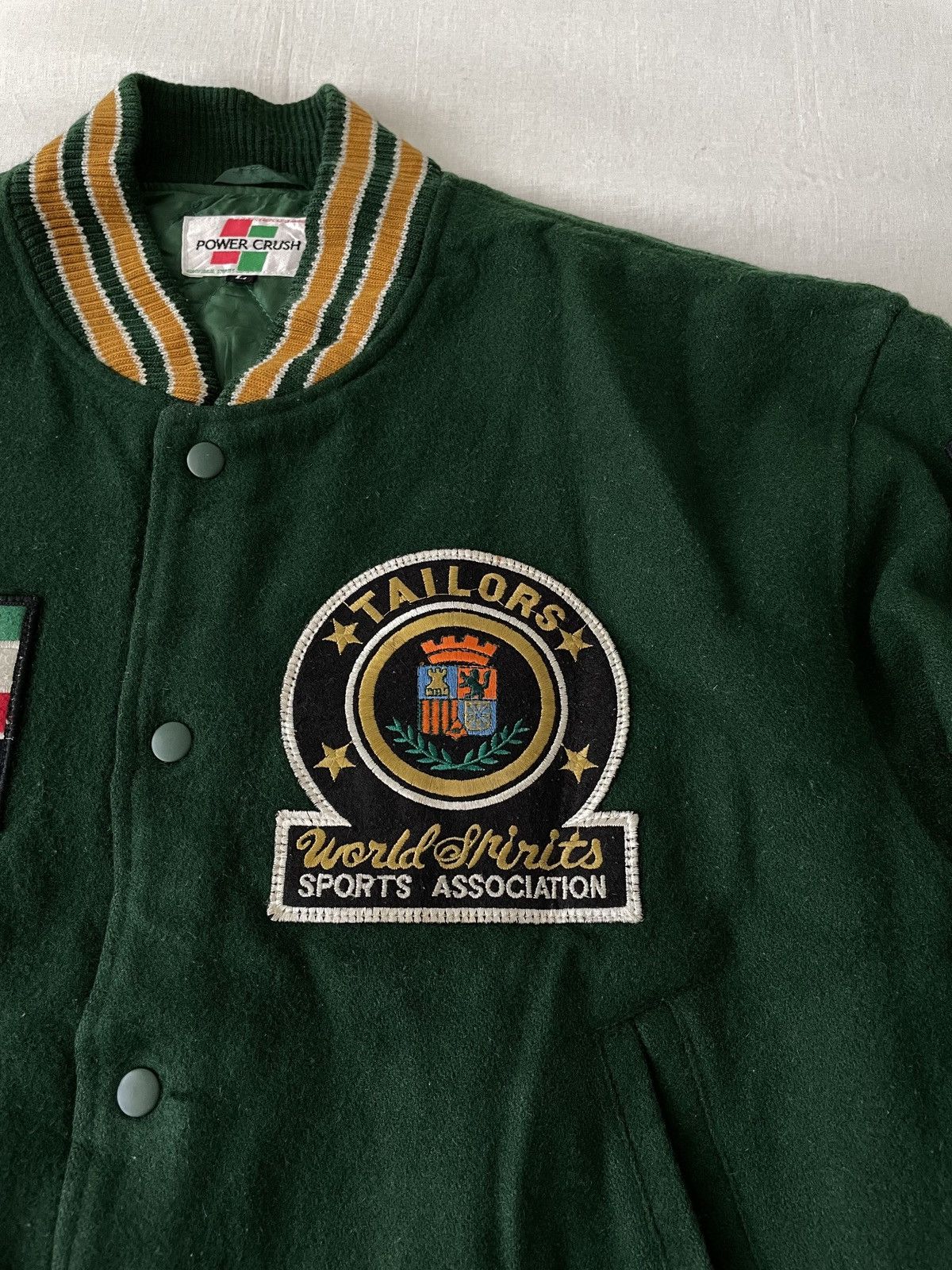 Toyo Enterprises Power Crush Japan Racing Motorsports Wool Varsity Jacket Size US L / EU 52-54 / 3 - 5 Thumbnail