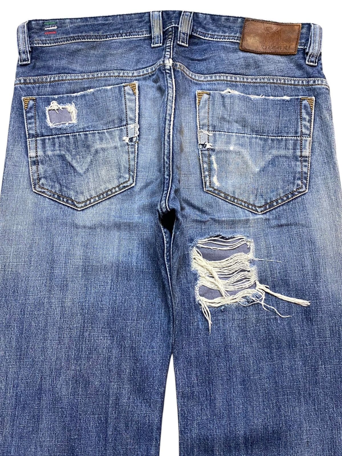 Diesel Black Gold Vintage Diesel Jeans Safado Full Button Distressed Rock Size US 32 / EU 48 - 4 Thumbnail