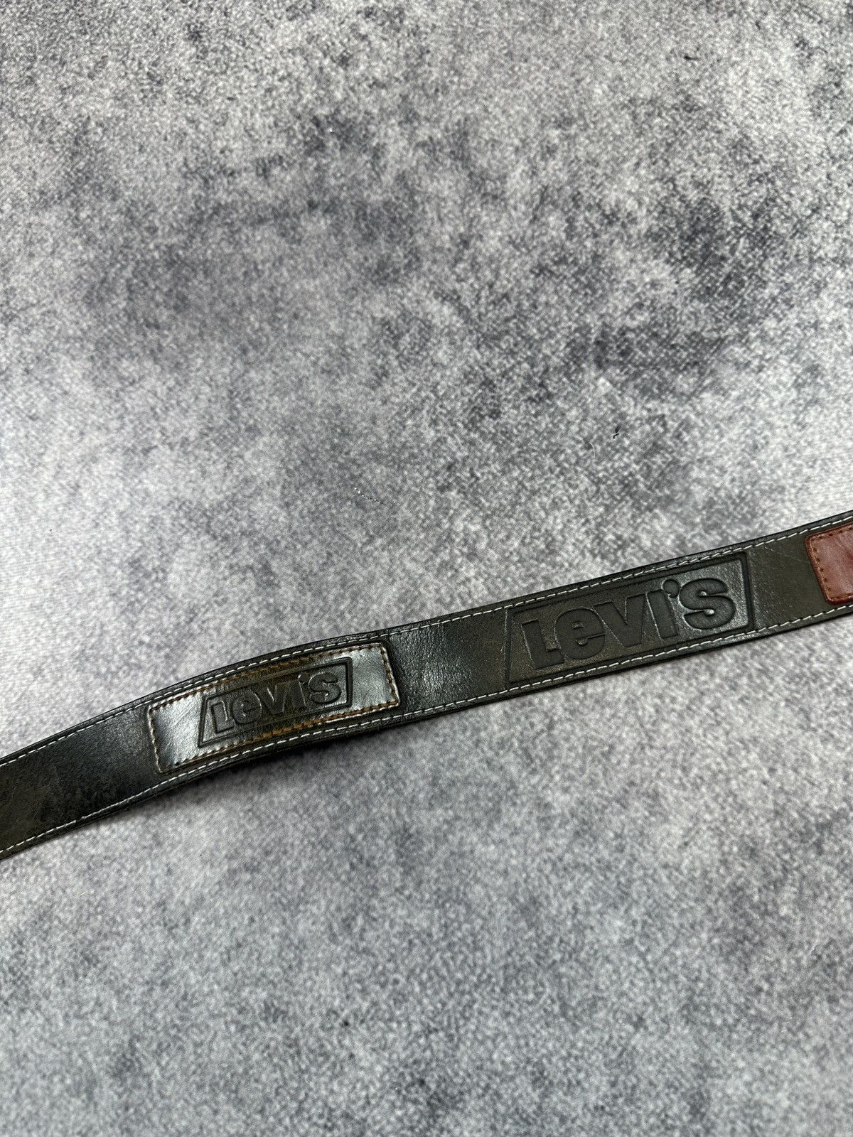 Levi's Y2K Vintage Levi’s 501 Logo Belts Streetwear Leather USA Size ONE SIZE - 4 Thumbnail