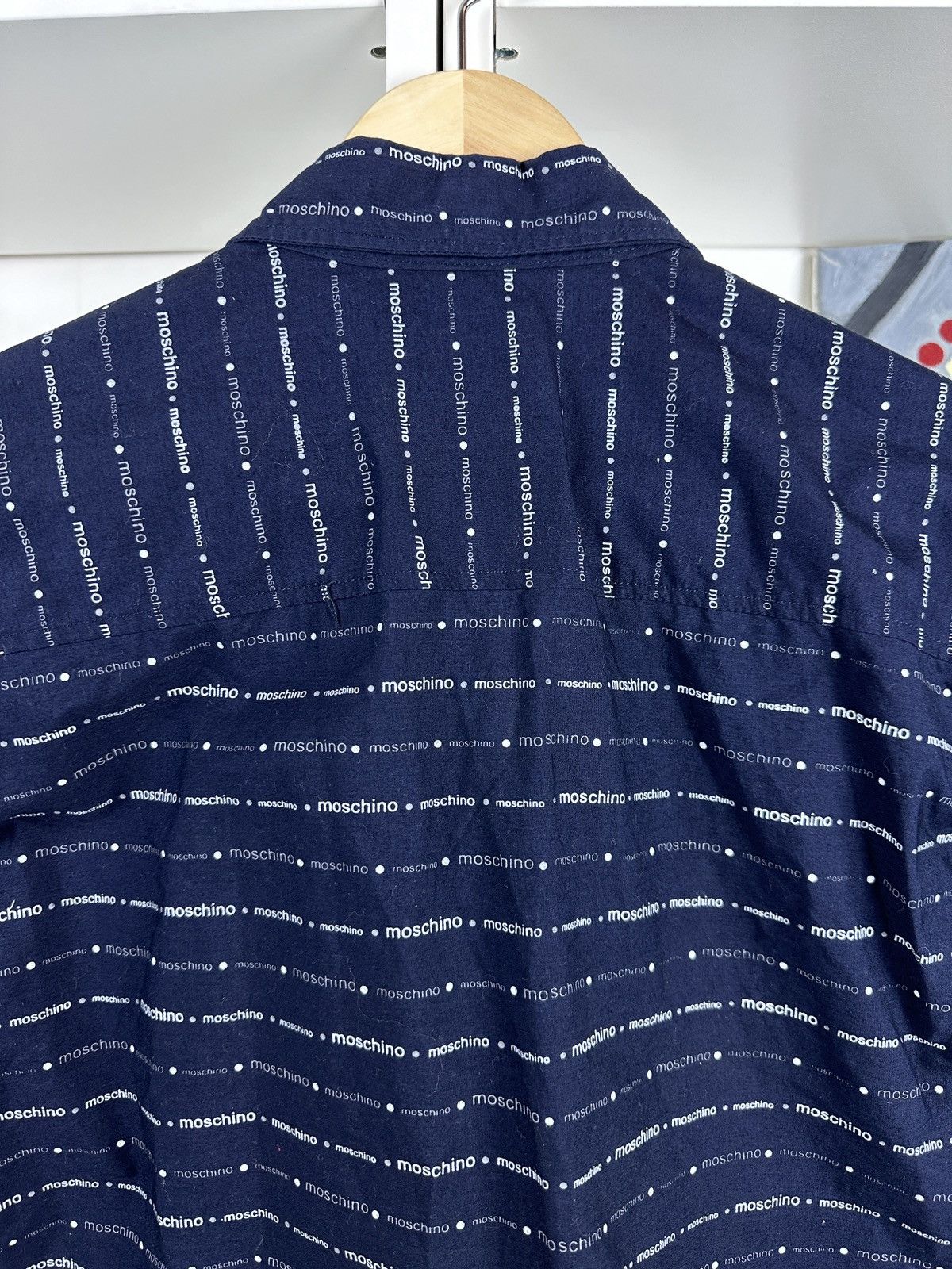 Moschino Vintage 90s Moschino jeans shortsleeve shirt Size US L / EU 52-54 / 3 - 6 Thumbnail