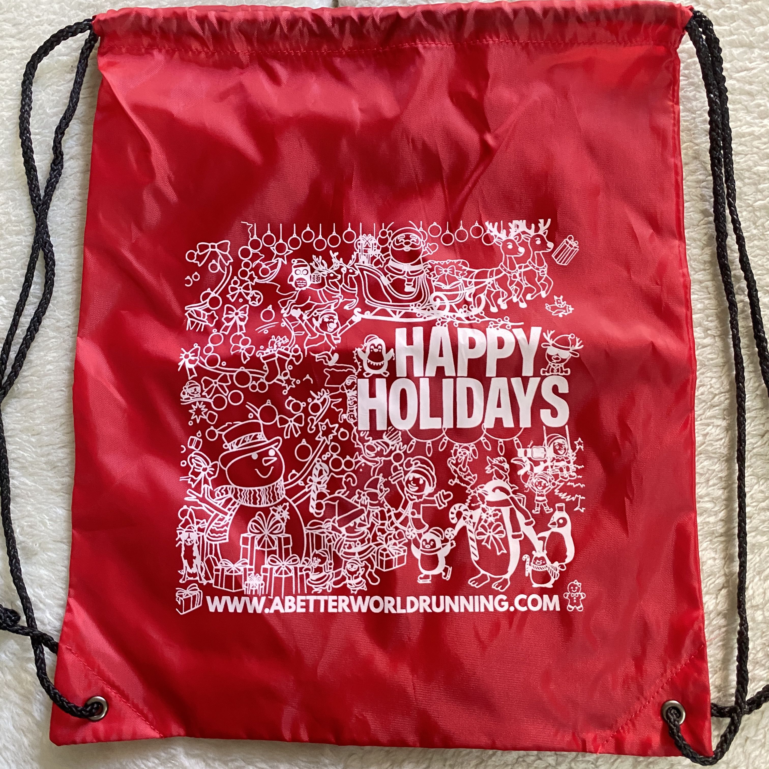 Other Red “Happy Holidays” Drawstring Bag – Brand New Size ONE SIZE - 13 Thumbnail