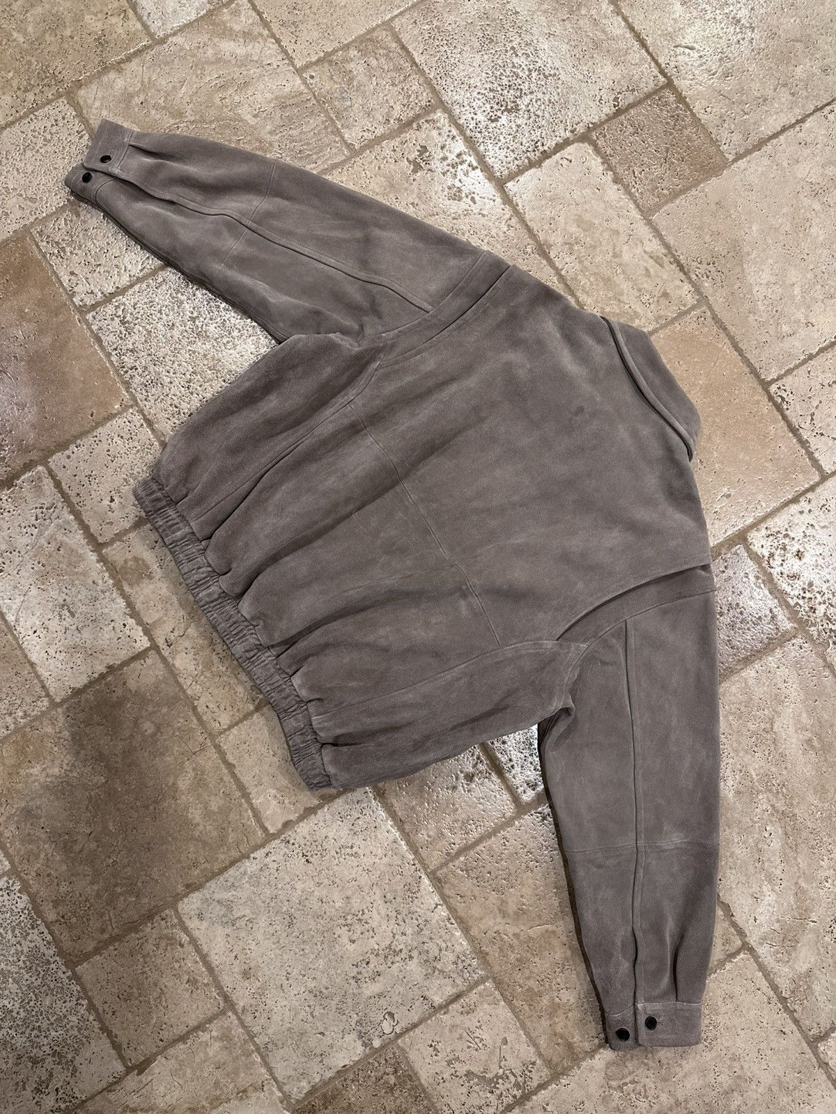 The Row The Row Ronan Suede Calfskin Leather Biege Bomber Jacket Size US M / EU 48-50 / 2 - 10 Thumbnail