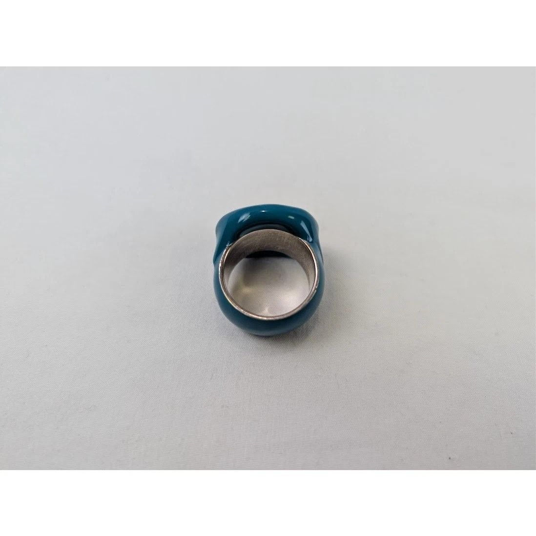 Bottega Veneta o1rshd1 Size: 21 / Sterling Silver / Enamel Ring in Blaster Size ONE SIZE - 6 Thumbnail