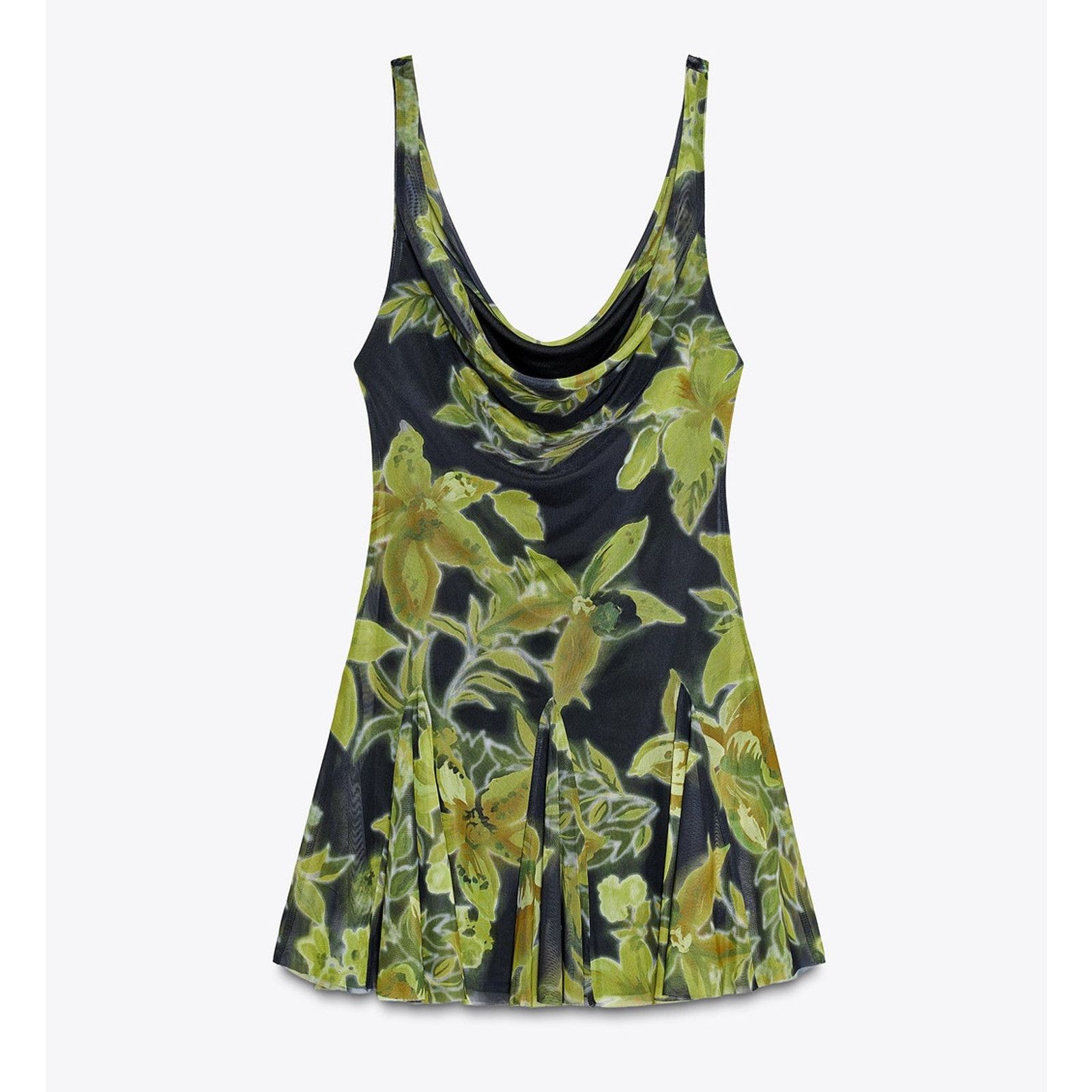 Zara ZARA Printed Draped Mini Dress NWT Size L / US 10 / IT 46 - 23 Thumbnail