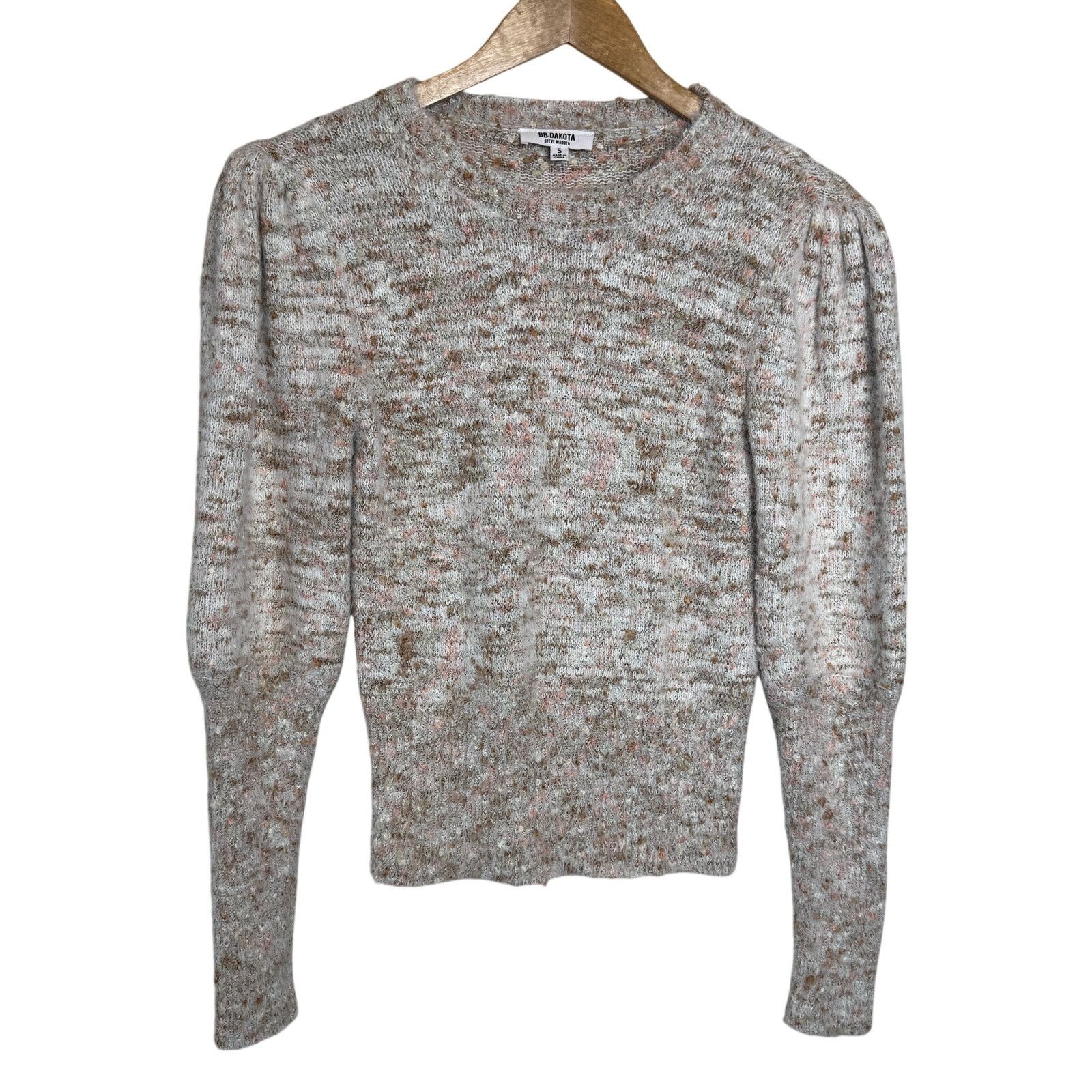 BB Dakota × Other BB Dakota Steve Madden Marled Knit Grey Sweater Size S Size S / US 4 / IT 40 - 1 Thumbnail