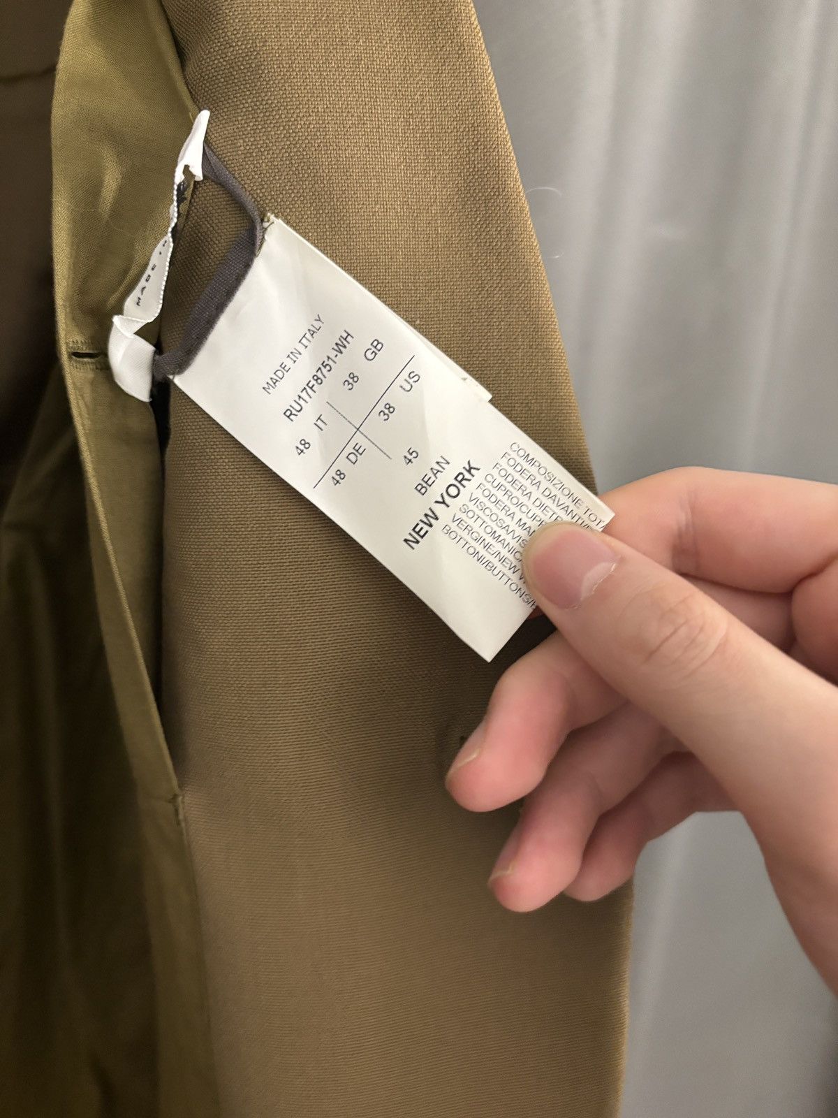 Rick Owens 17 F/W Mainline Rick Owens Bean Blazer Size 48R - 9 Thumbnail