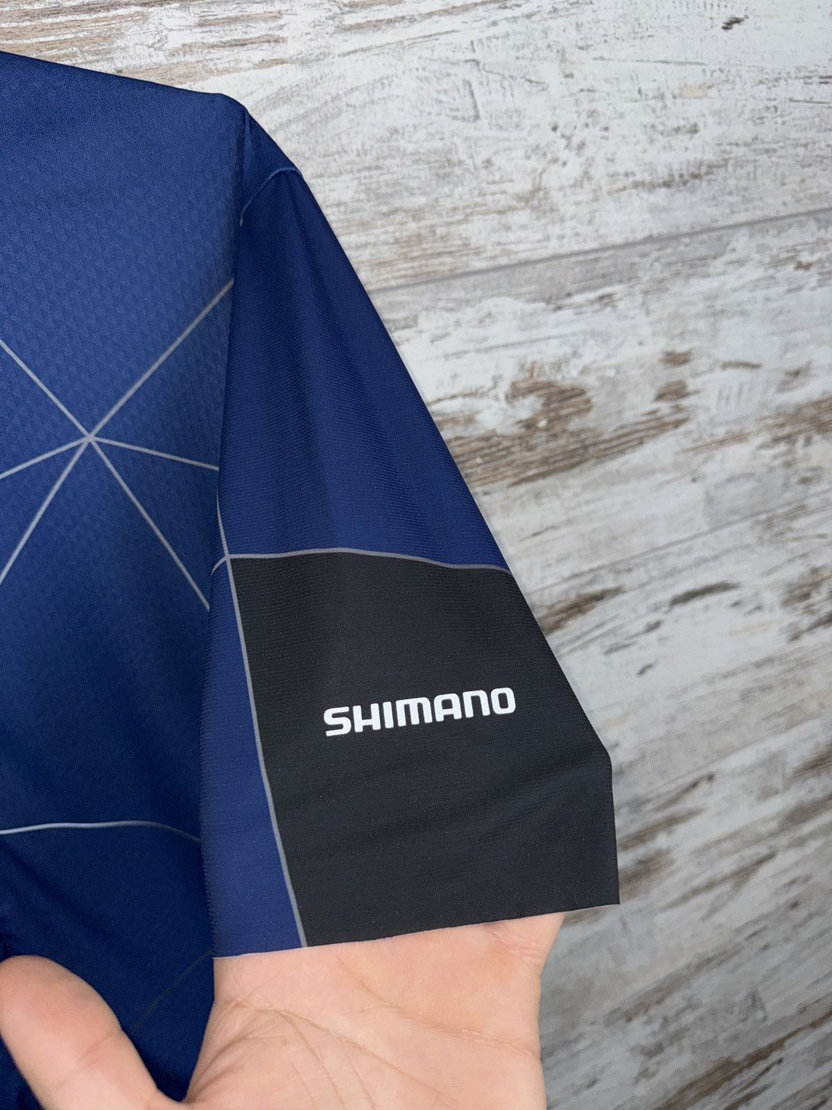 Vintage Mens Shimano Breakaway Jersey cycling size M blue Sample Size US M / EU 48-50 / 2 - 6 Thumbnail