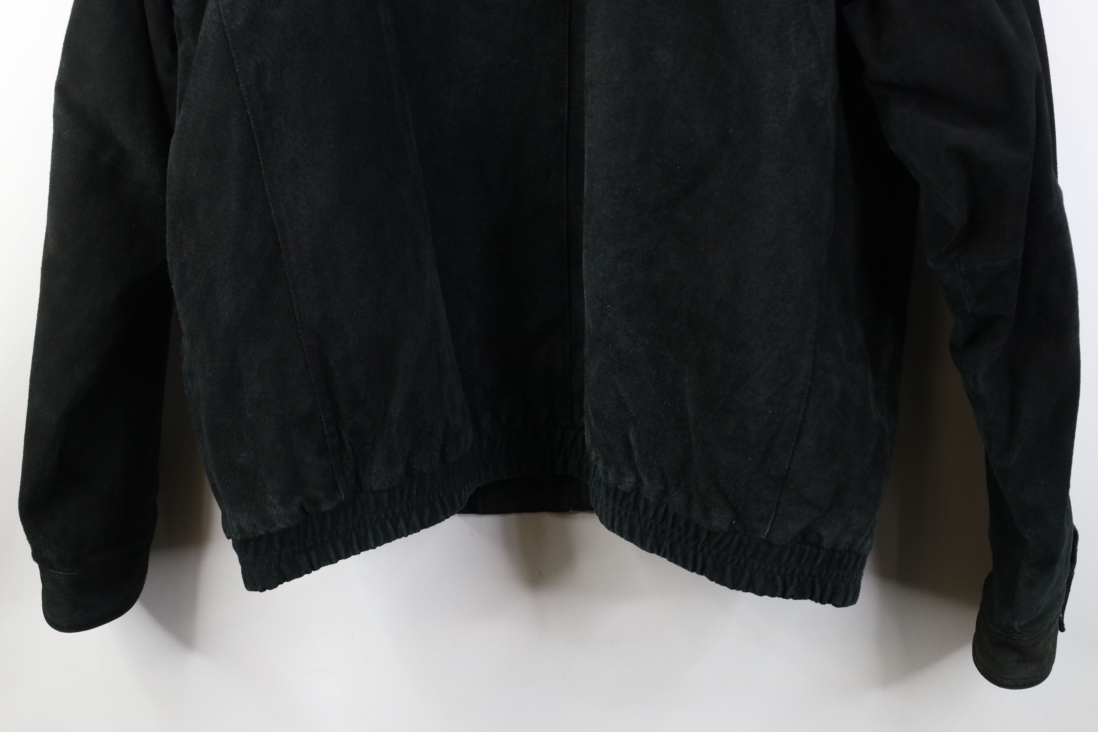 Vintage Vintage 90s Streetwear Quilted Suede Leather Bomber Jacket Size US L / EU 52-54 / 3 - 16 Thumbnail
