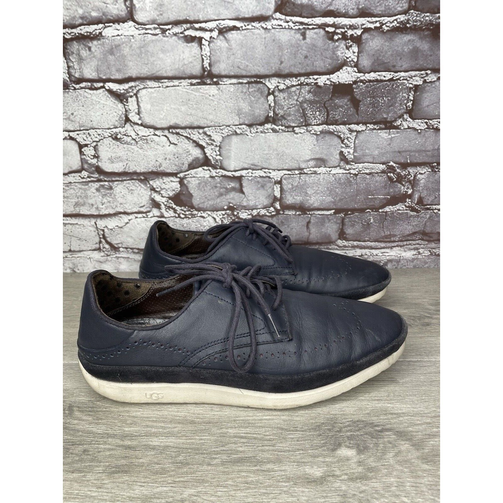 Ugg UGG Energ Blue Leather Cali Wingtip Derby Shoes Men’s Sz 8.5 Size US 8.5 / EU 41-42 - 12 Thumbnail