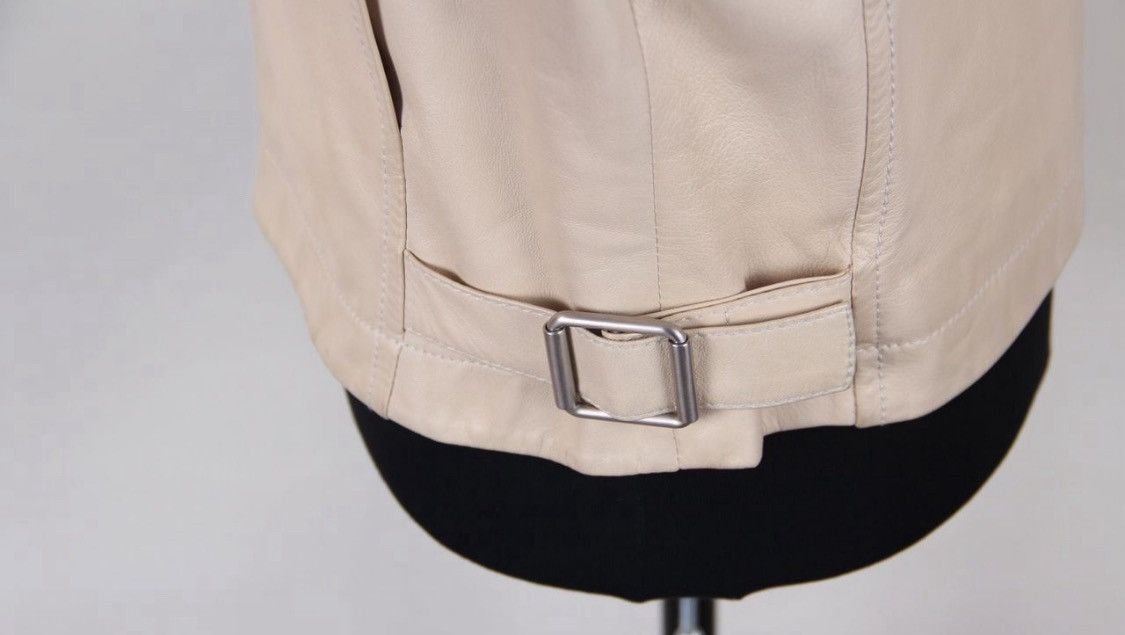 Hermes Hermés by Maison Margiela Leather Zipped Jacket Biker Size XS / US 0-2 / IT 36-38 - 4 Thumbnail