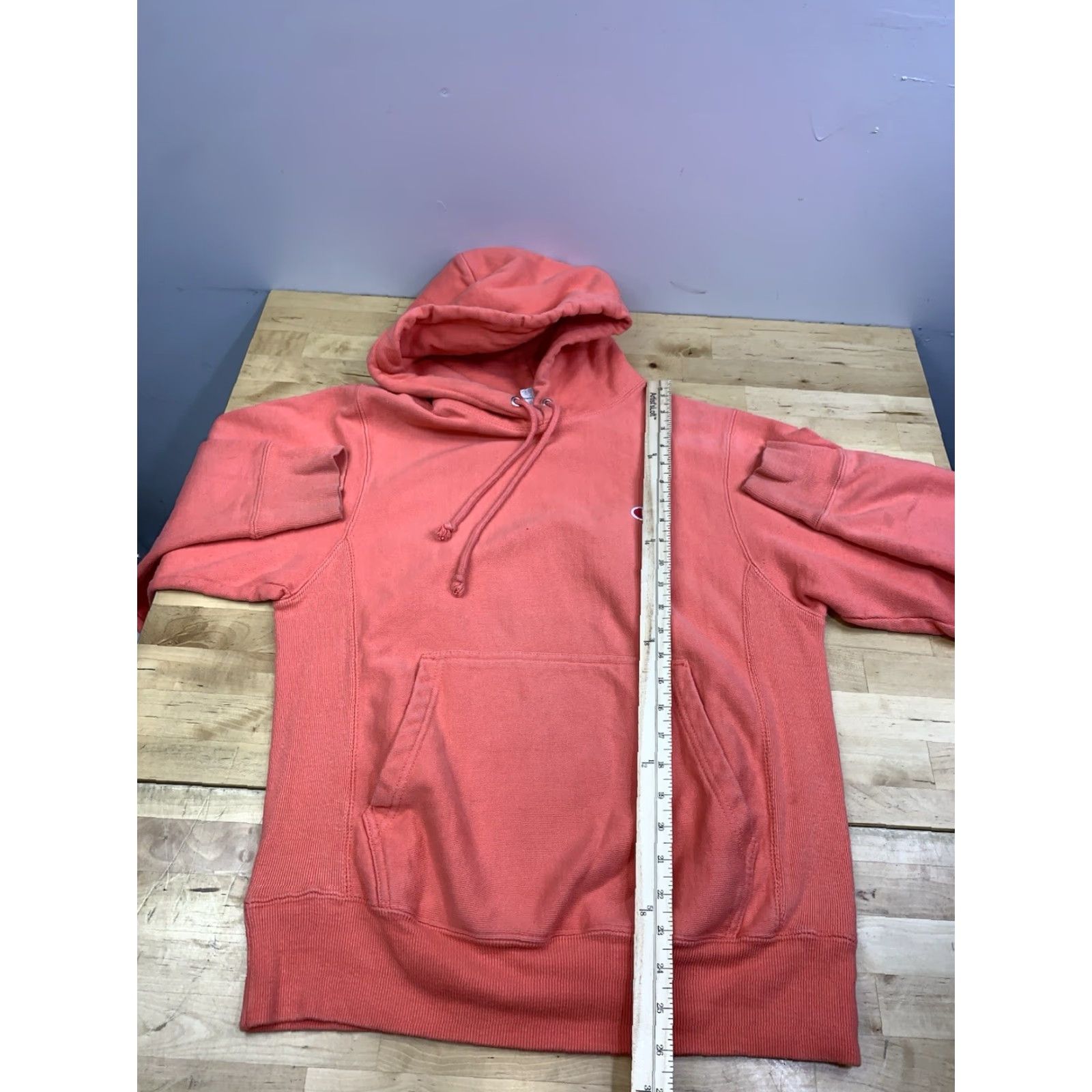 Champion VINTAGE Champion Reverse Weave Hoodie Mens S Peach Pullover Casual Sports Y2K Hooded Size US S / EU 44-46 / 1 - 4 Thumbnail