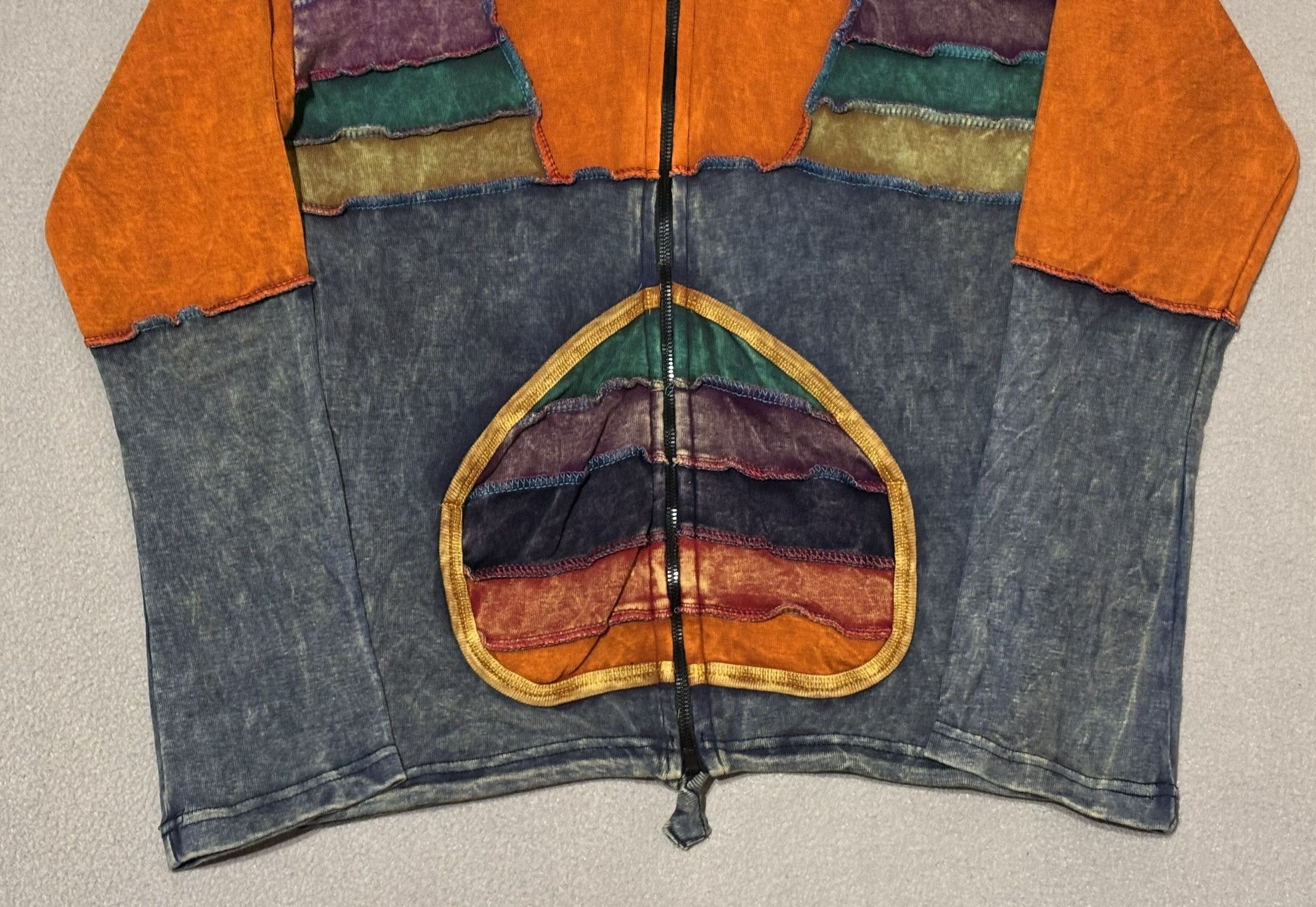 Vintage Boho Hippie Nepal Zip Hoodie Size L Size L / US 10 / IT 46 - 6 Thumbnail