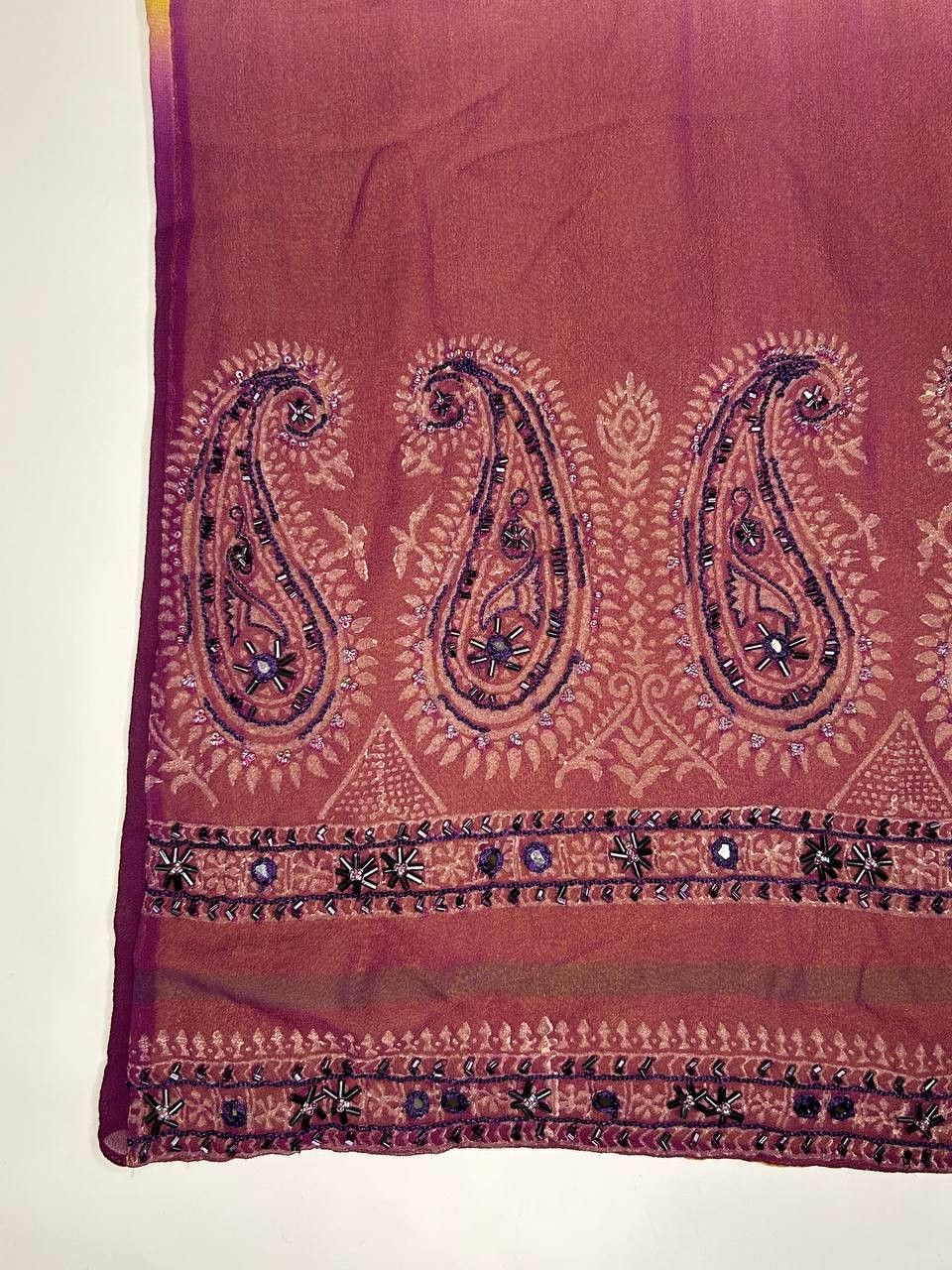 Etro Etro Hand Embroidered Silk Skirt (1490) Size 32" / US 10 / IT 46 - 2 Thumbnail
