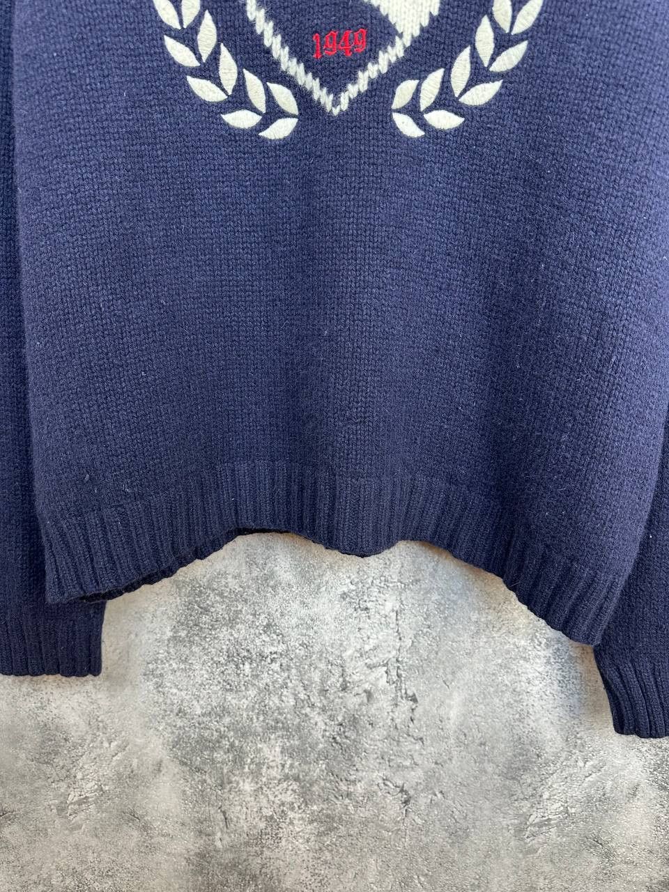 Gant GANT Lambswool Angora Turtleneck Crest Logo Knit Jumper Size XL / US 12-14 / IT 48-50 - 7 Thumbnail