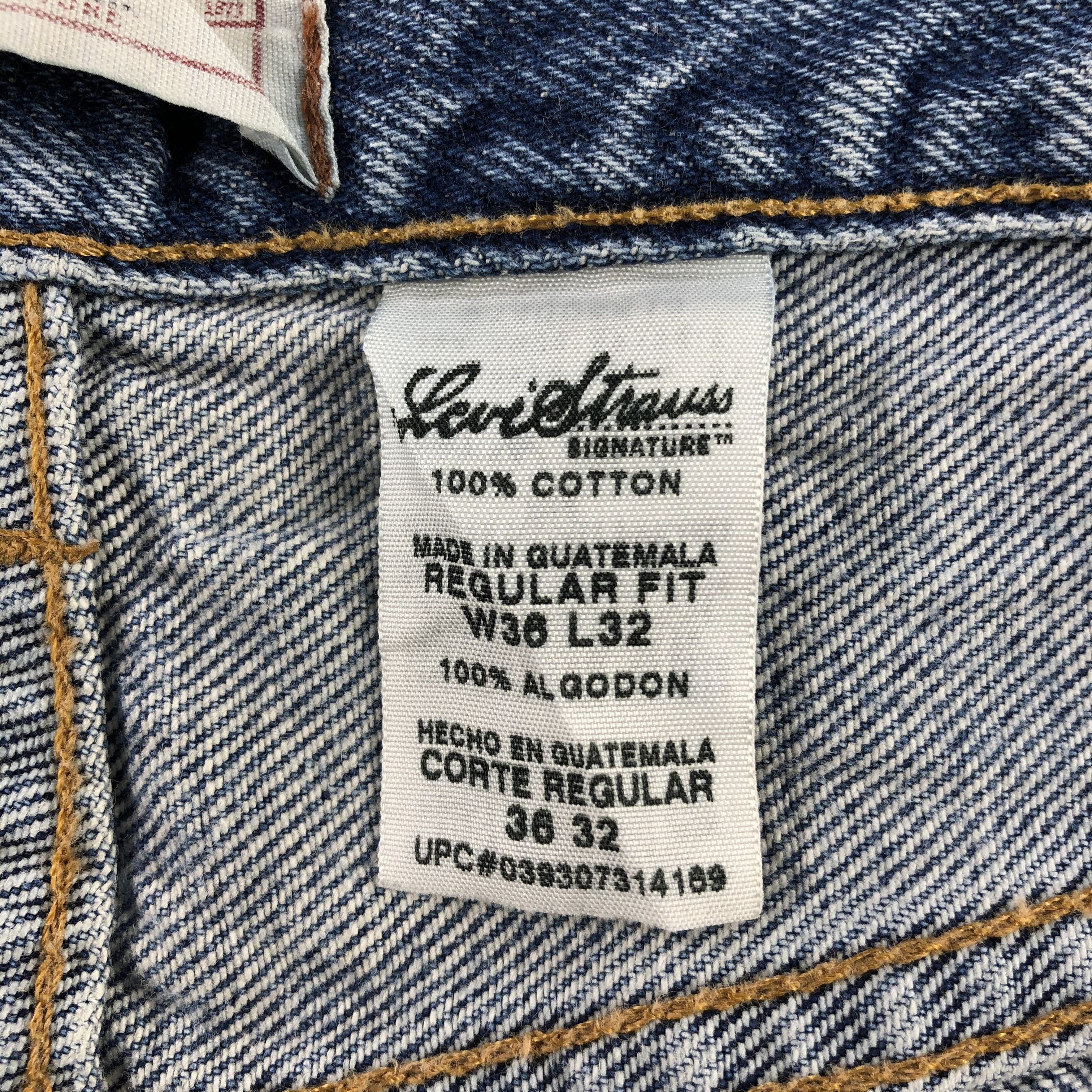 Levi's Vintage Blue Wash Levis Jeans-J2289 Size US 35 - 14 Thumbnail