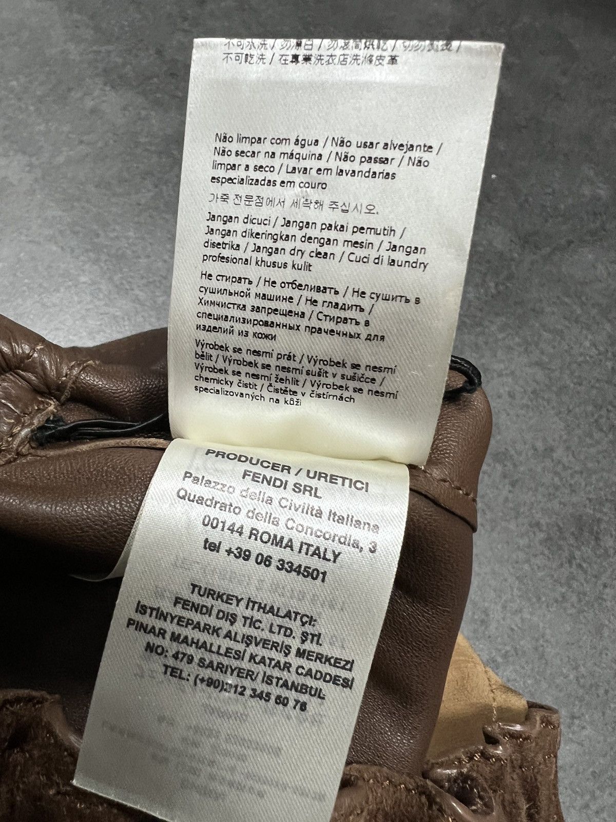 Designer × Fendi RRP 3800$ Fendi Run Away Goat leather Pants Trousers Size 27" / US 4 / IT 40 - 14 Thumbnail
