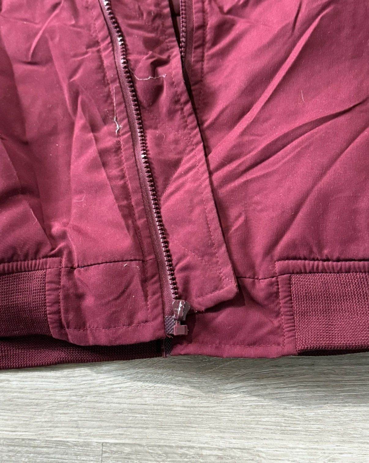 Vintage 90s Burgundy Design Crew bomber jacket Size US L / EU 52-54 / 3 - 6 Thumbnail
