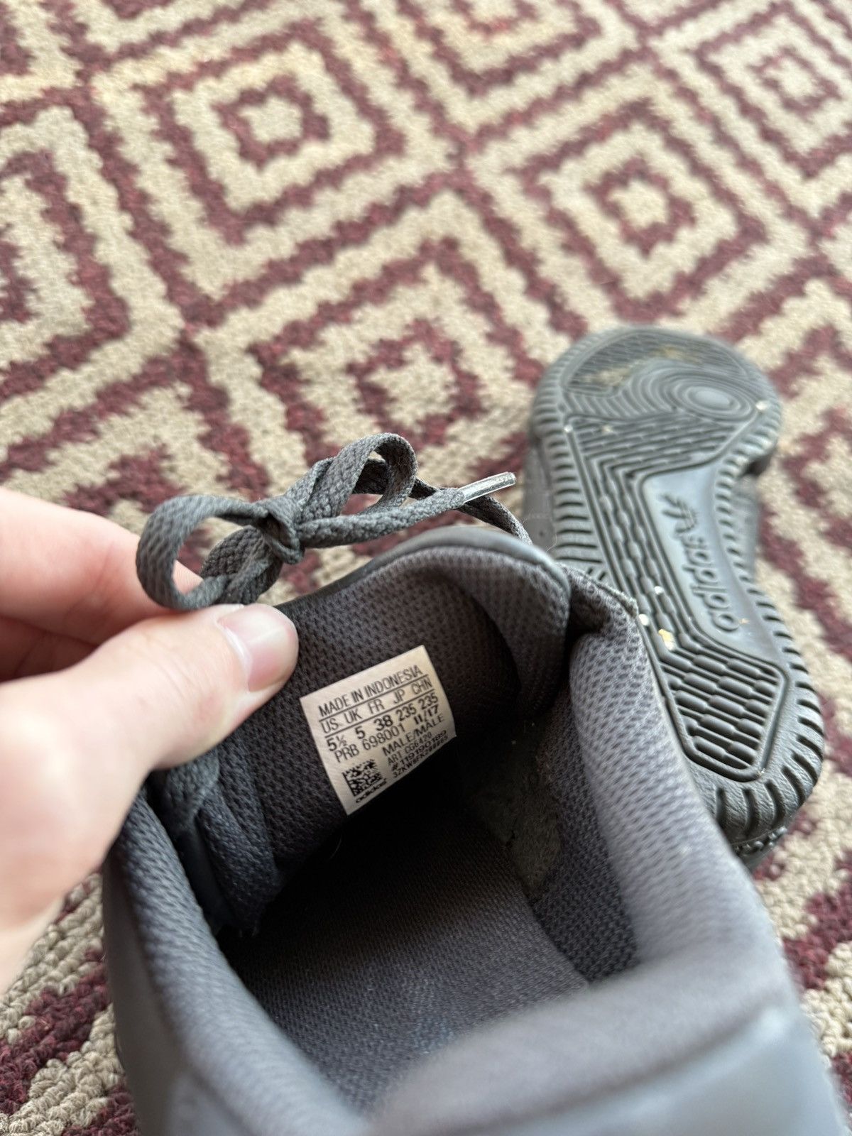 Adidas × Kanye West × Yeezy Adidas Calabasas Black Low Top Sneakers Size 5.5 Size US 5.5 / EU 38 - 2 Thumbnail