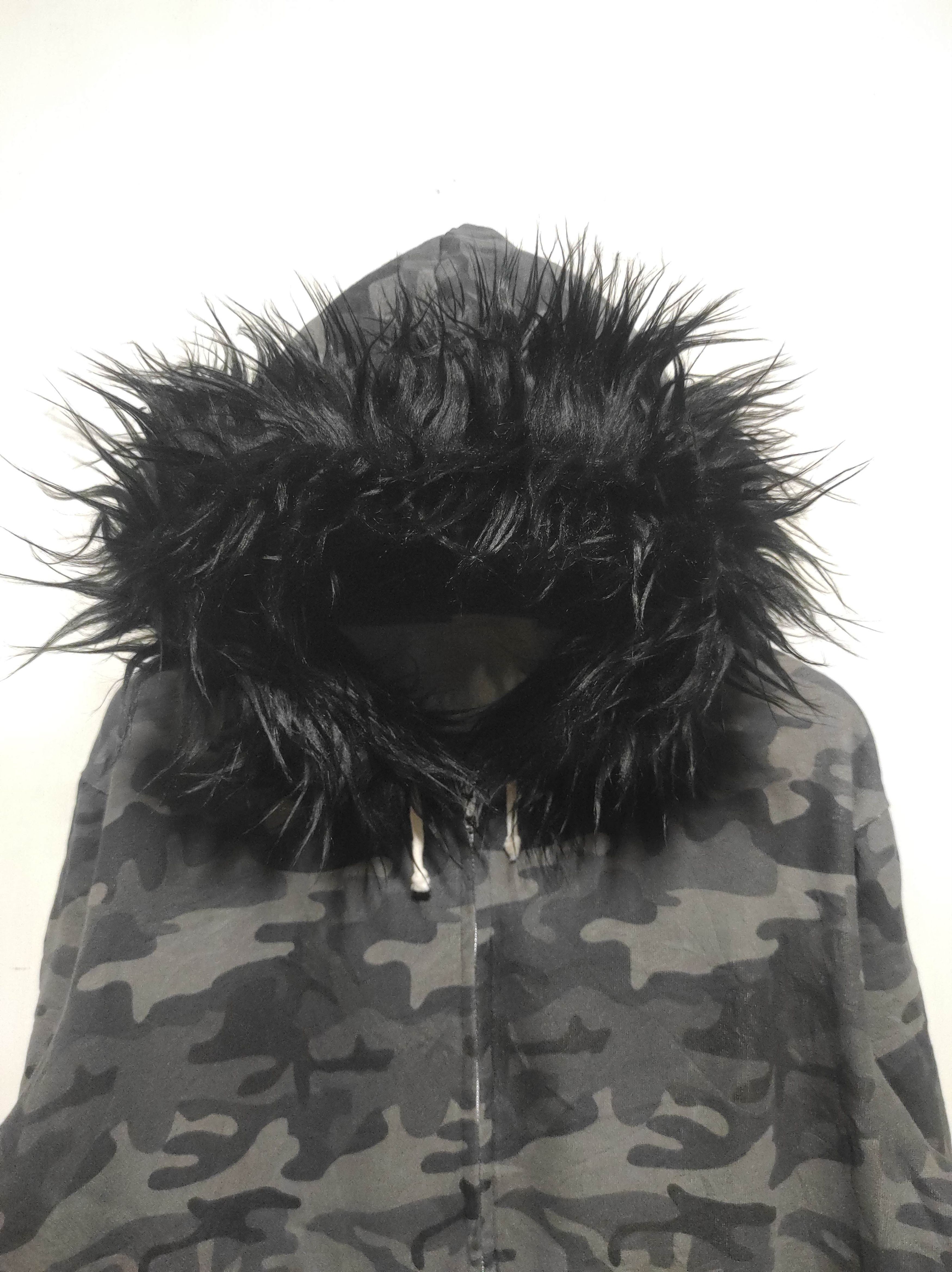 Hysteric Glamour Back Number Camo Zip Fur Hoodie LGB IfSixWasNine style Size US XL / EU 56 / 4 - 3 Thumbnail