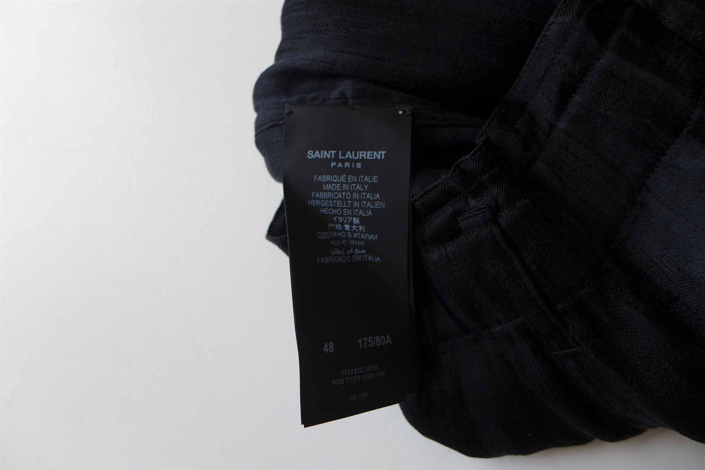 Saint Laurent Paris Saint Laurent Paris Baggy Pants - Black Linen & Silk Size US 32 / EU 48 - 16 Thumbnail