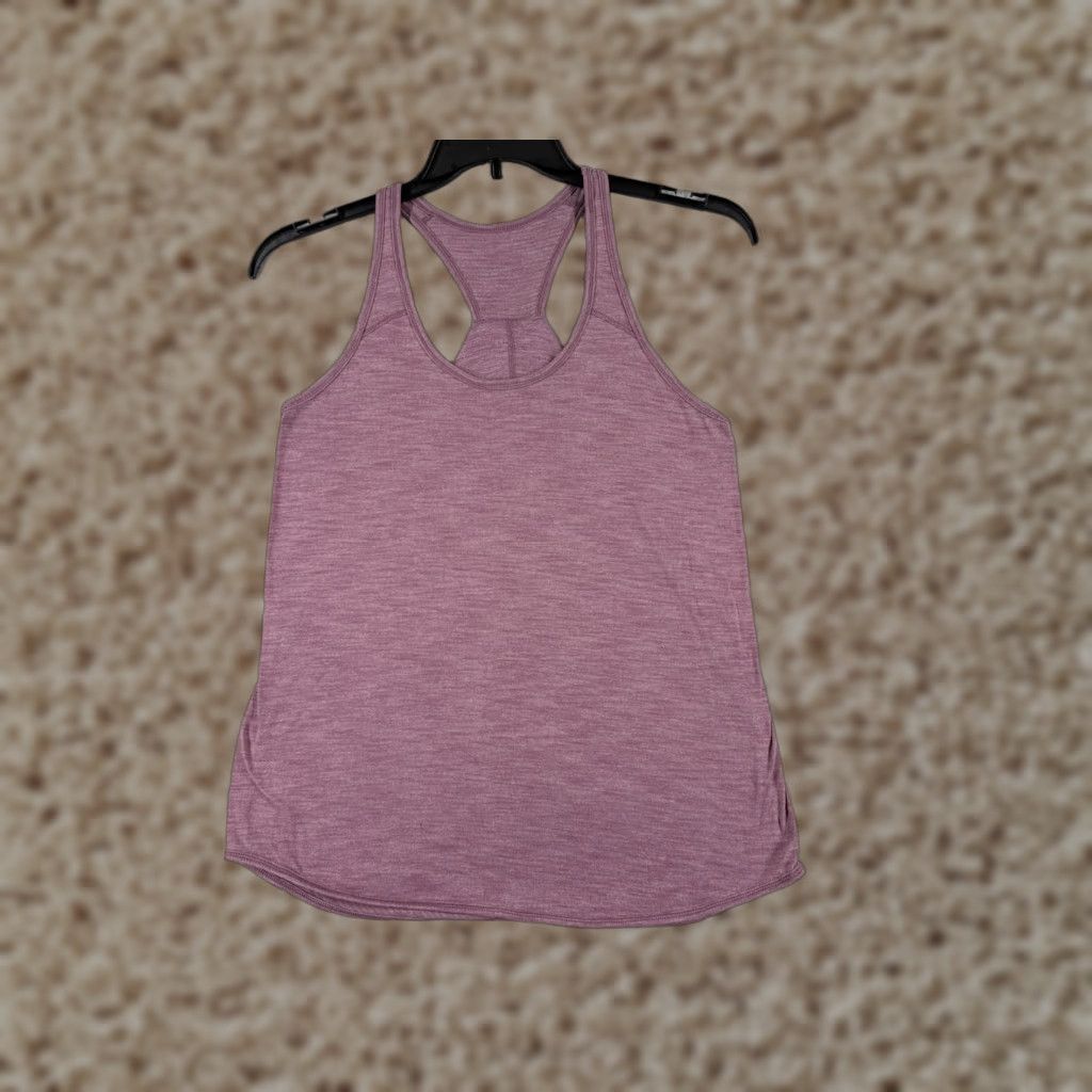 Lululemon Lululemon Shirt Women 8 Pink Mauve Essential Tank Luon Fabric Yoga W1NI7S Size M / US 6-8 / IT 42-44 - 1 Thumbnail