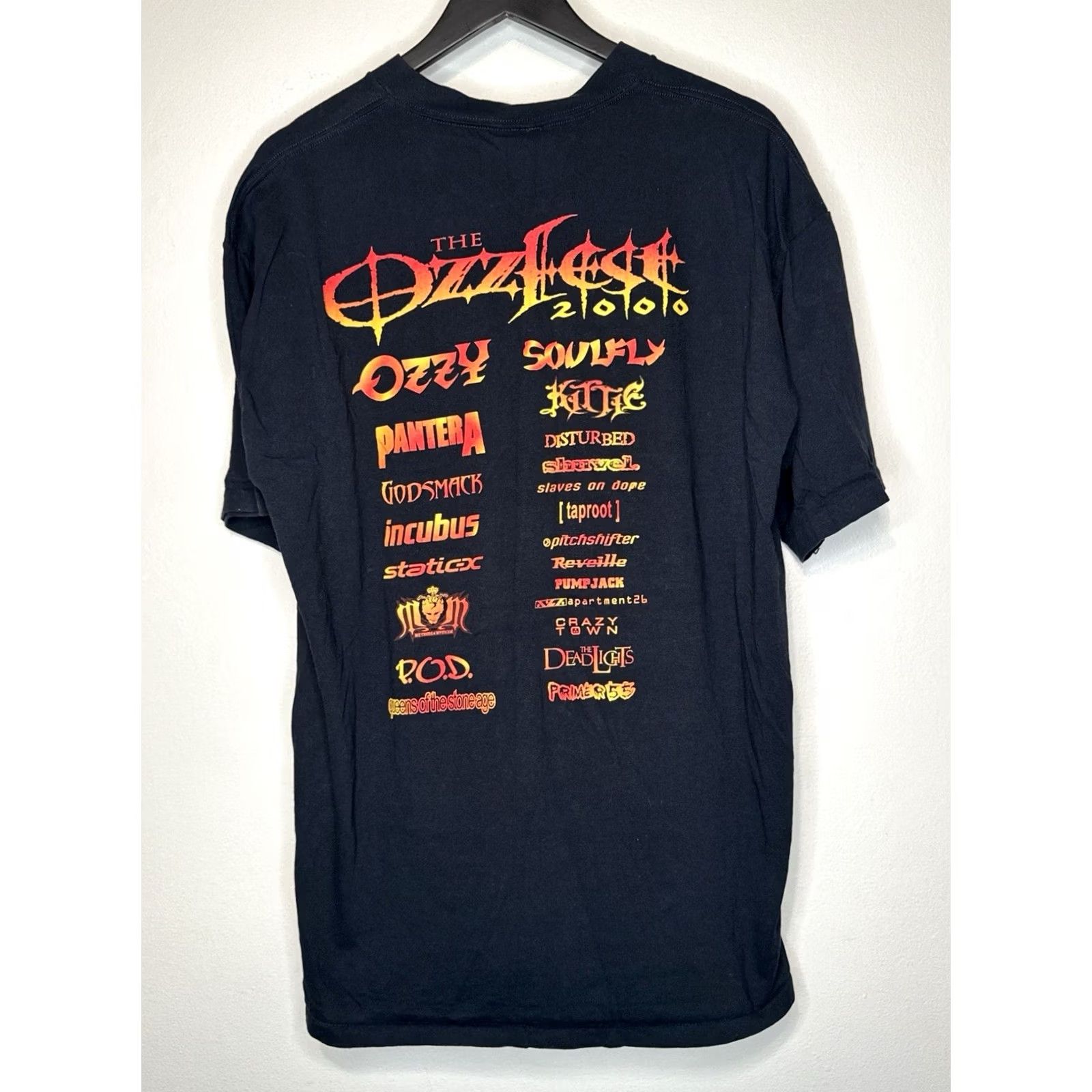Vintage VINTAGE Ozzfest Tour T Shirt XL Black Cotton Band Rock Logo 2000s Mens Shirt Label All Sport Decade 2000s Acclaim Size US XL / EU 56 / 4 - 6 Thumbnail