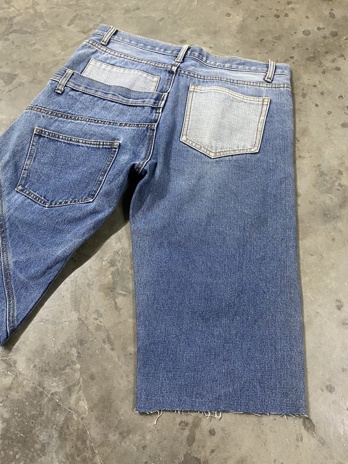 Craftsman × Designer × Vintage Vintage Joge Martin Craftsman Hand Made Denim Cropped @221 Size US 33 - 8 Thumbnail