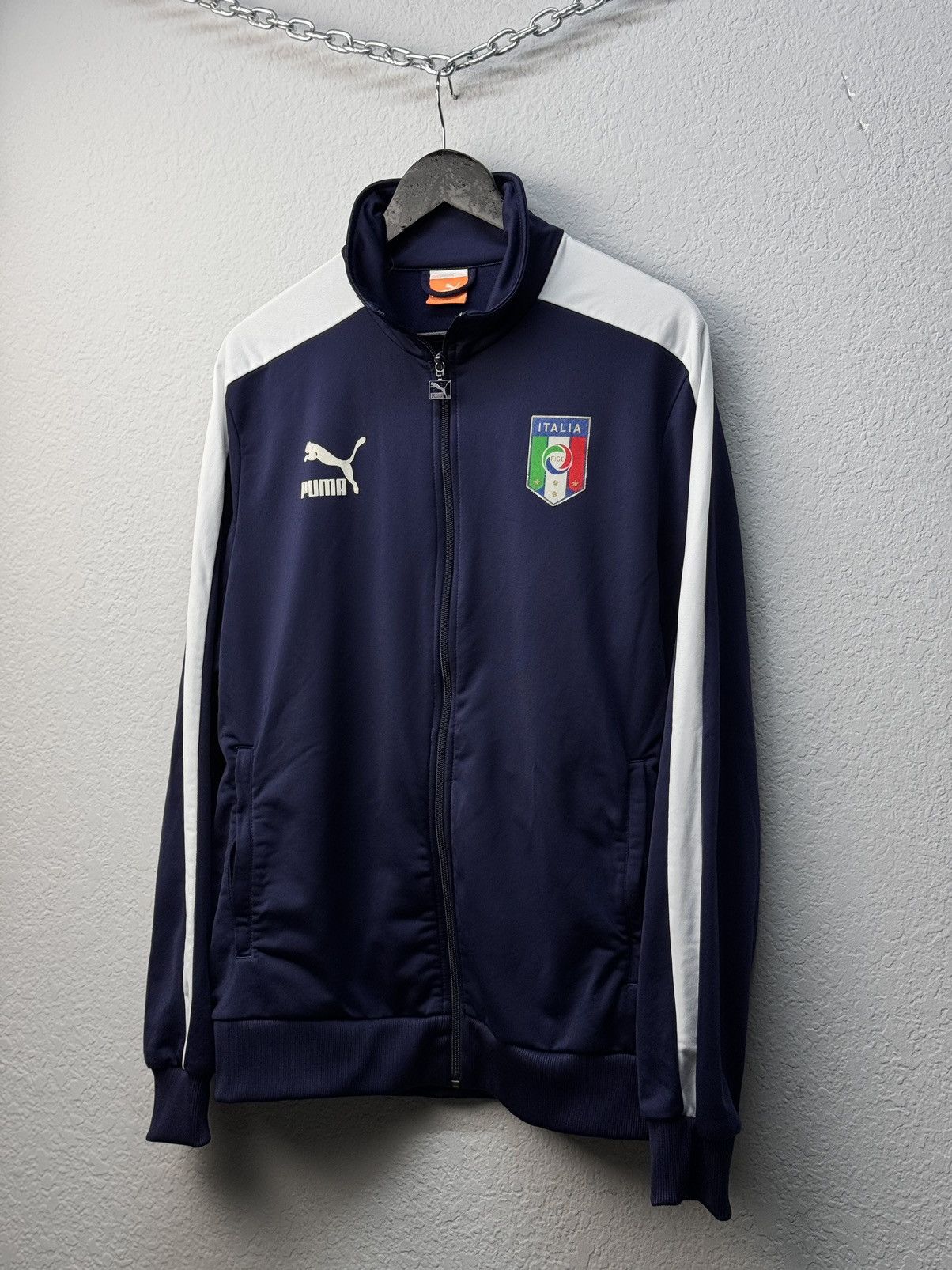Vintage Puma Vintage Italy National Team 2012/13 Track Jacket Size M Size US M / EU 48-50 / 2 - 2 Thumbnail