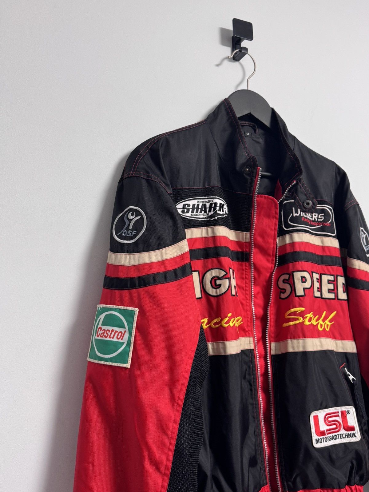 Designer Vintage Moto Racing Racing High Speed MotoGP Castrol Size US M / EU 48-50 / 2 - 14 Thumbnail