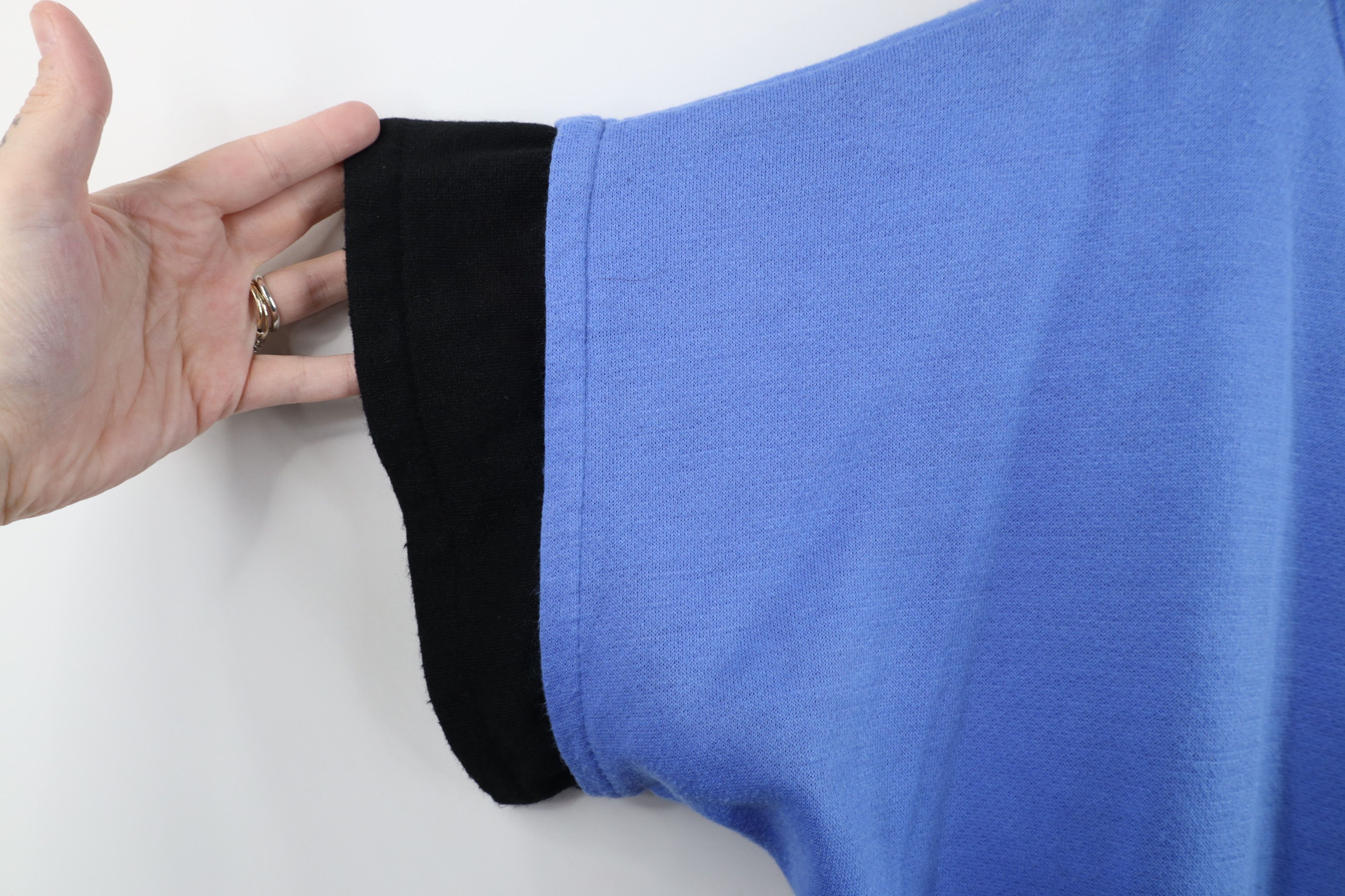 Vintage Vintage 80s Streetwear Dolman Sleeve Sweatshirt Blue USA Size XL / US 12-14 / IT 48-50 - 4 Thumbnail