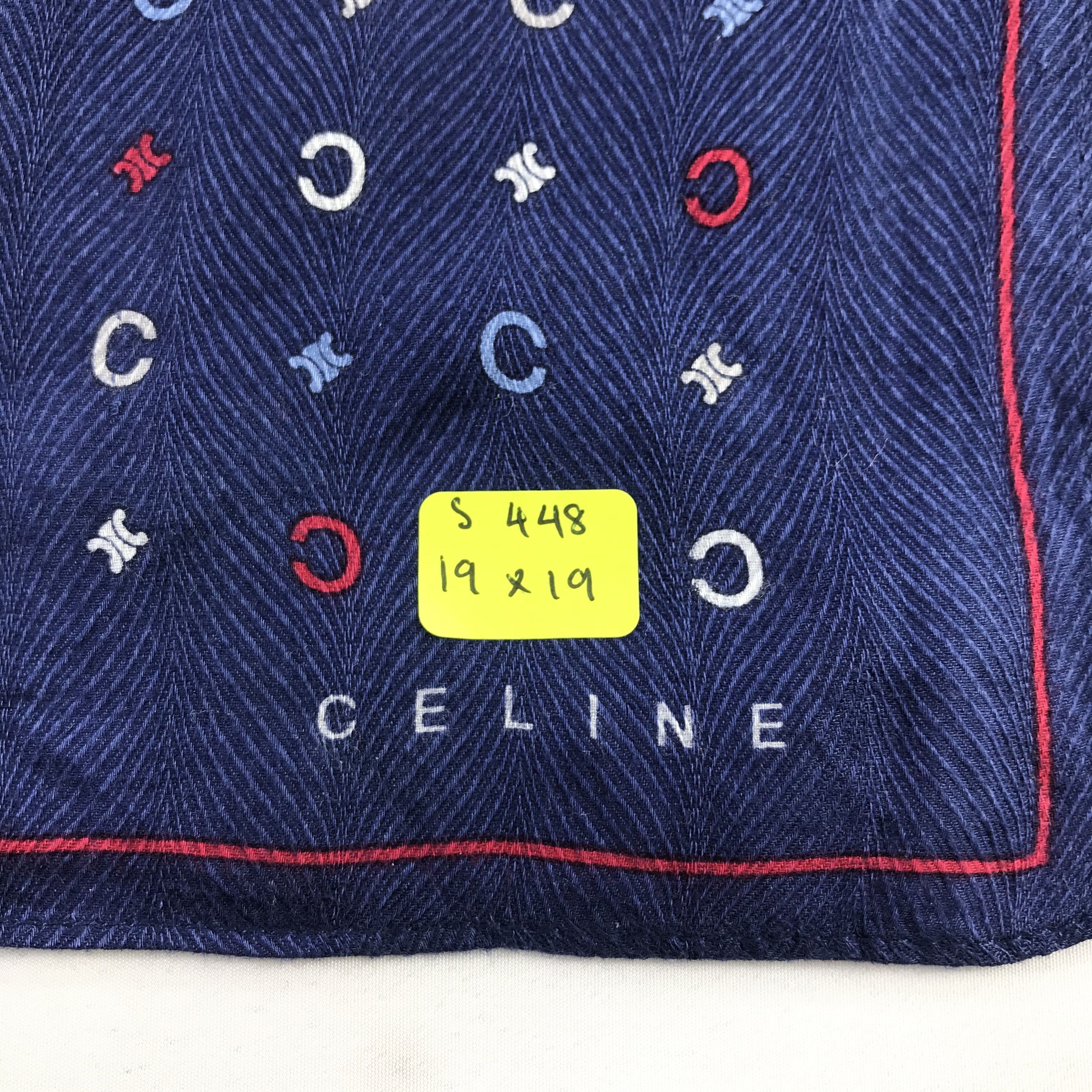 Celine × Vintage Celine Bandana / Handkerchief / Neckerchief - S448 Size ONE SIZE - 5 Thumbnail