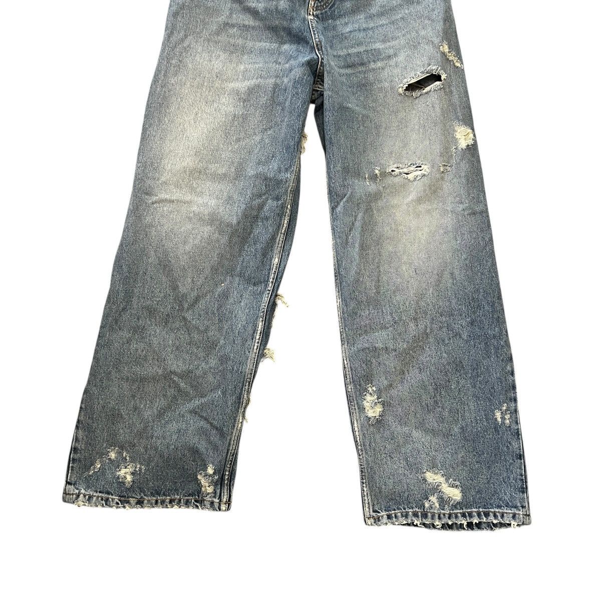 Balenciaga BALENCIAGA 23SS Super Destroyed Large Fit Baggy Denim Pants Size US 29 - 5 Thumbnail