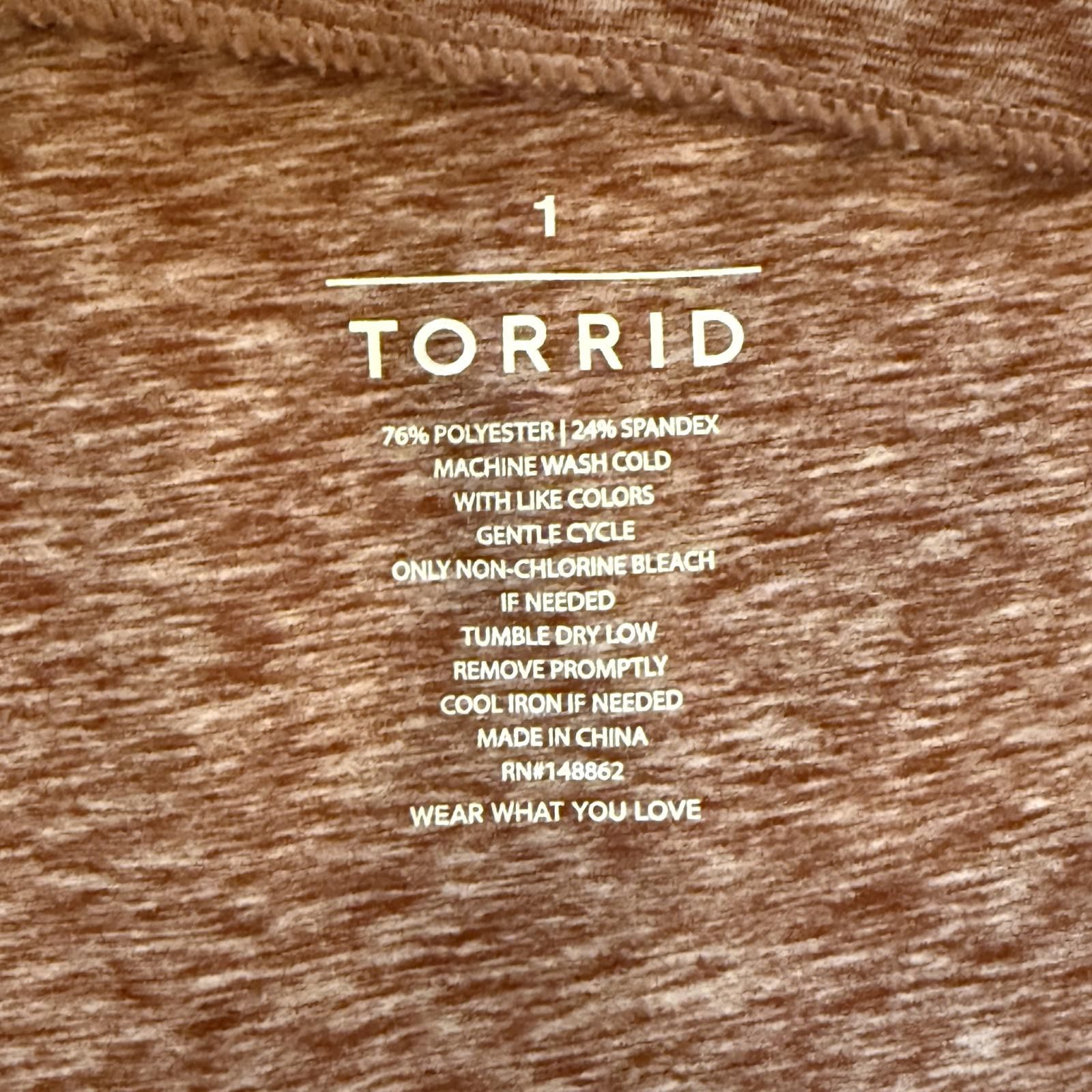 Torrid Torrid heathered rose leggings wide waistband size 1 (14/16) Size 40" / US 18 - 5 Thumbnail