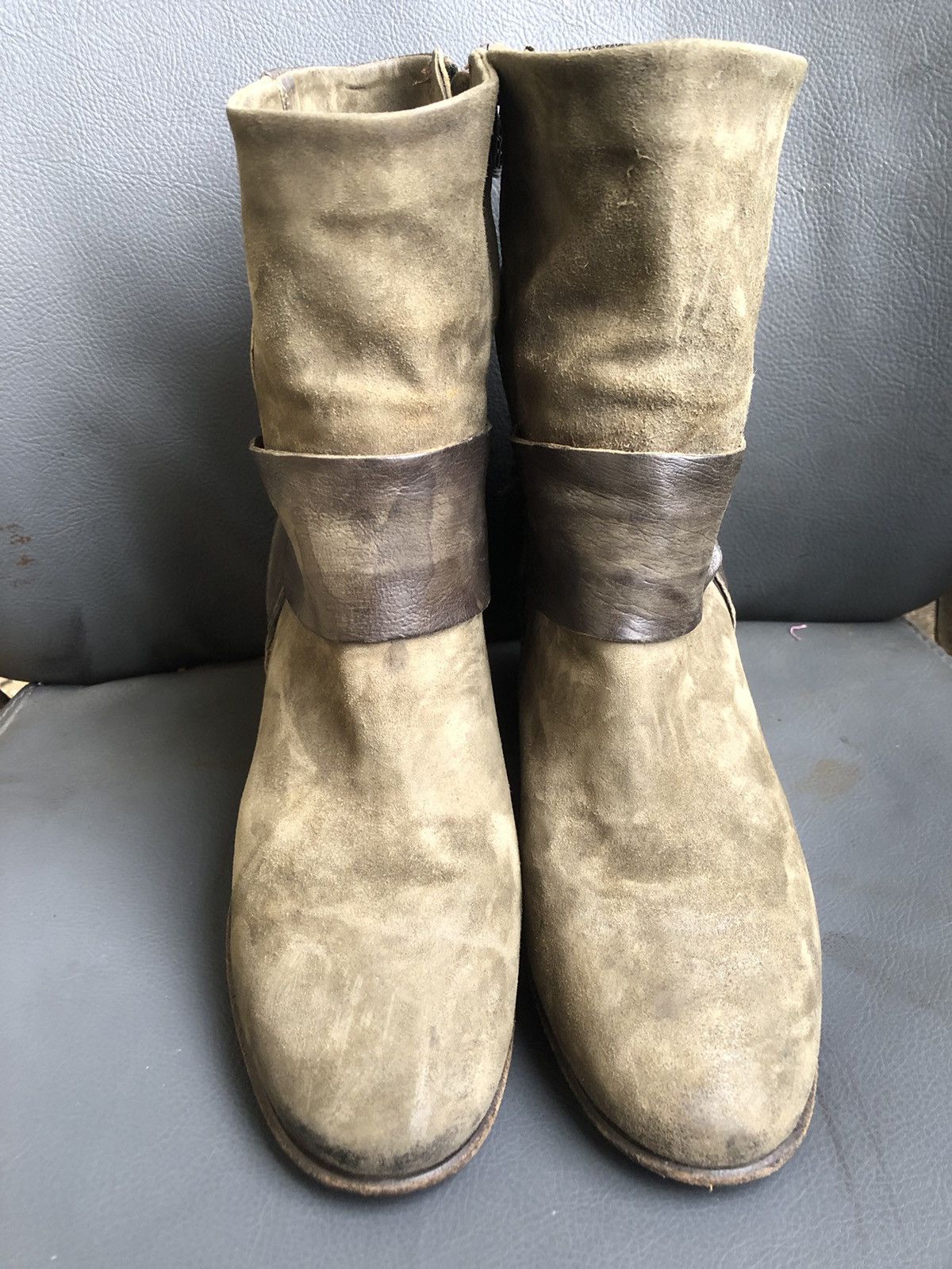 A.S.98 A.S 98 Grean Leather Women’s Boots Size 37 Size US 7 / IT 37 - 6 Thumbnail