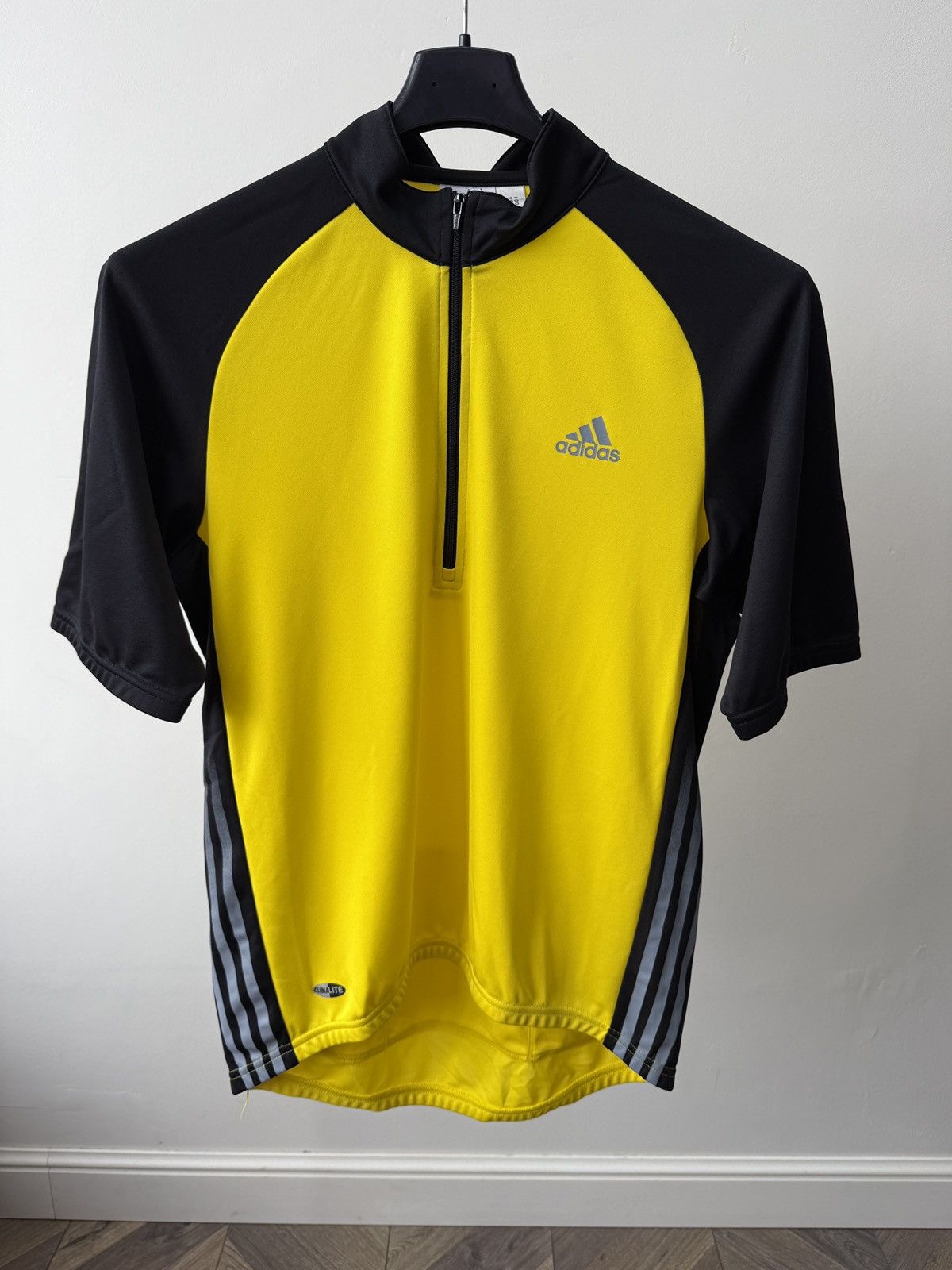 Adidas Vintage Adidas Cycling Jersey T-Shirt Yellow Size US M / EU 48-50 / 2 - 1 Thumbnail