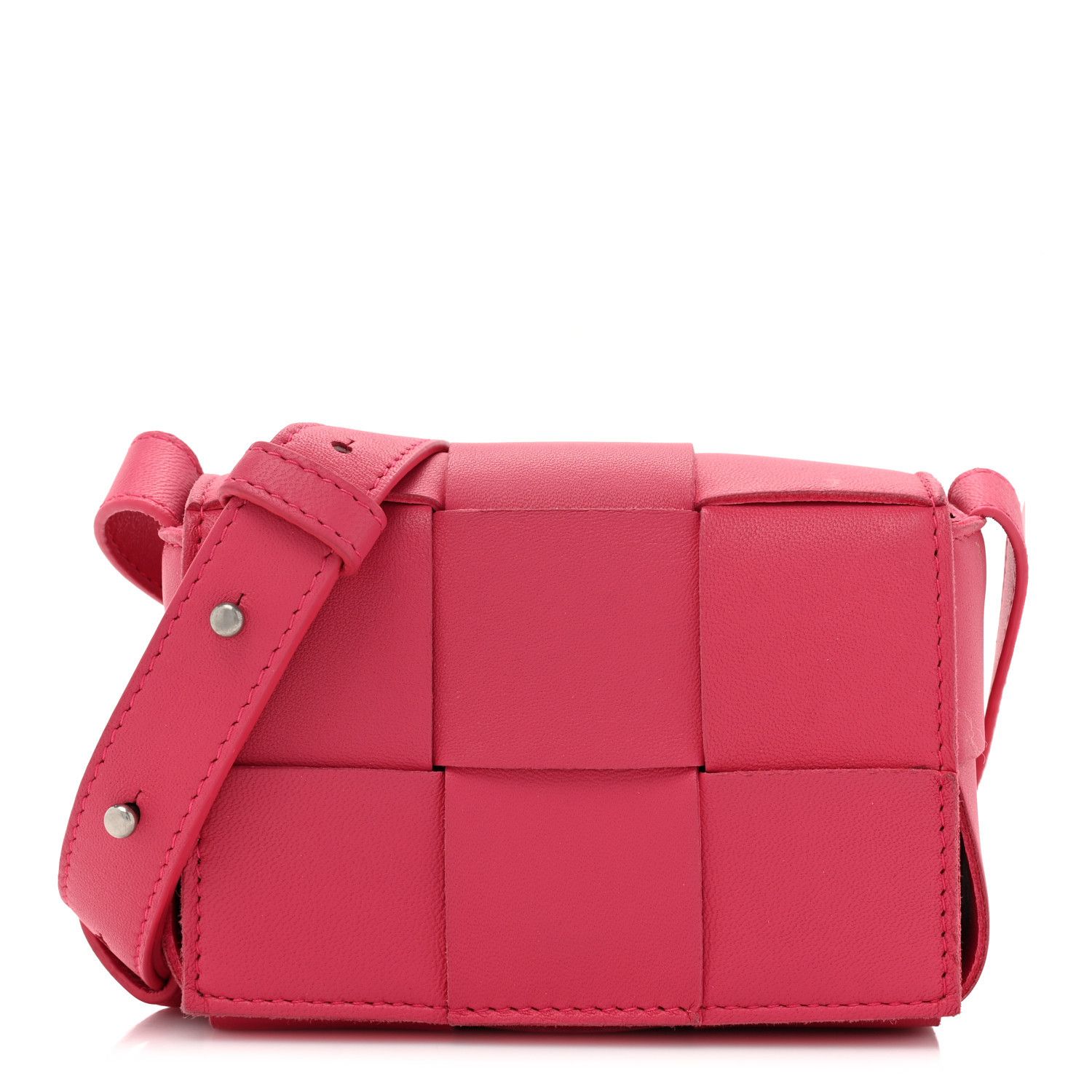 Bottega Veneta o1loc1c0824 Size: OS / Leather Cross-Body Mini Bag in Pink Size ONE SIZE - 1 Thumbnail