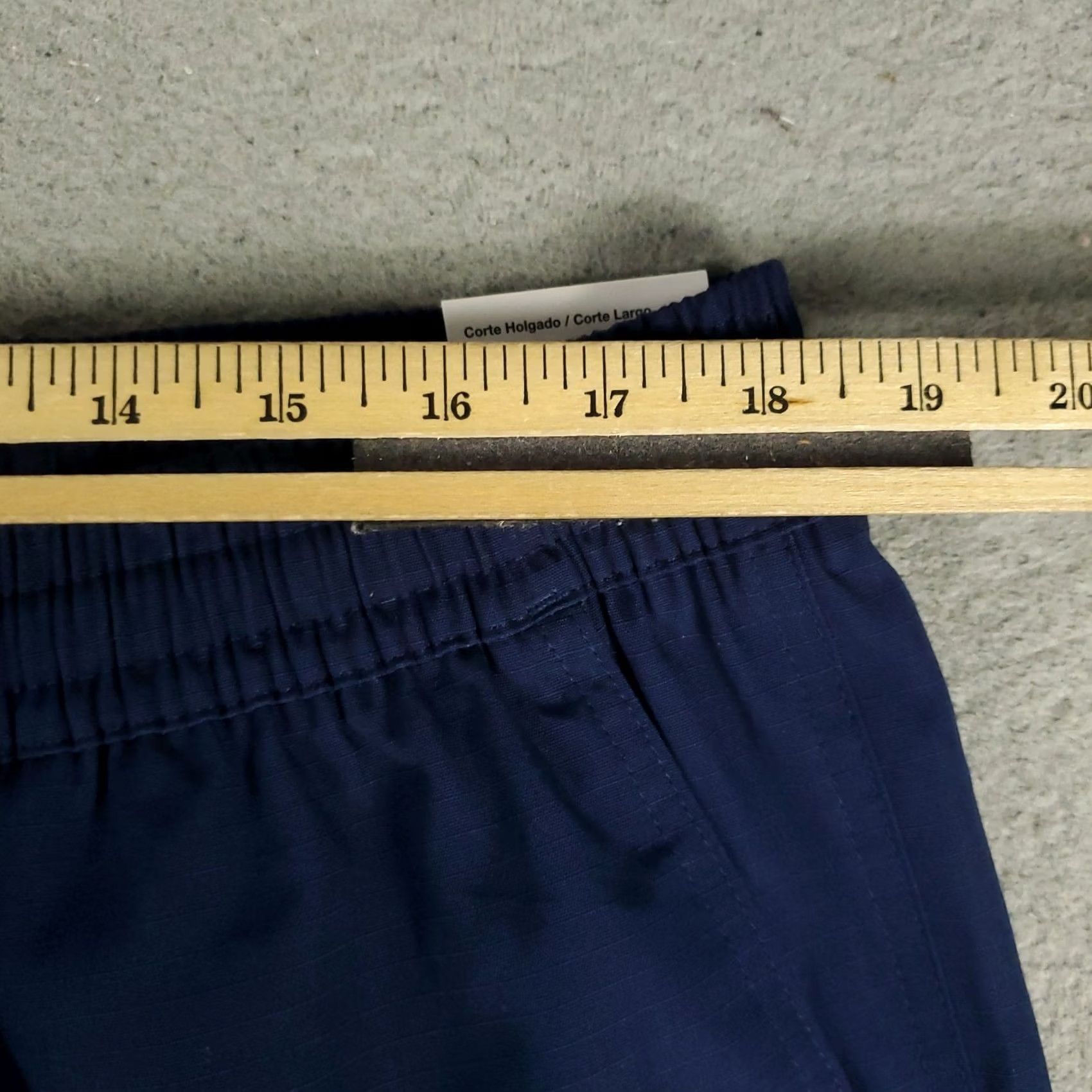 Nike Nike Pants Mens 2XL 36x30 Blue Cargo Drawstring Cotton Slash Pockets Size US 39 - 3 Thumbnail