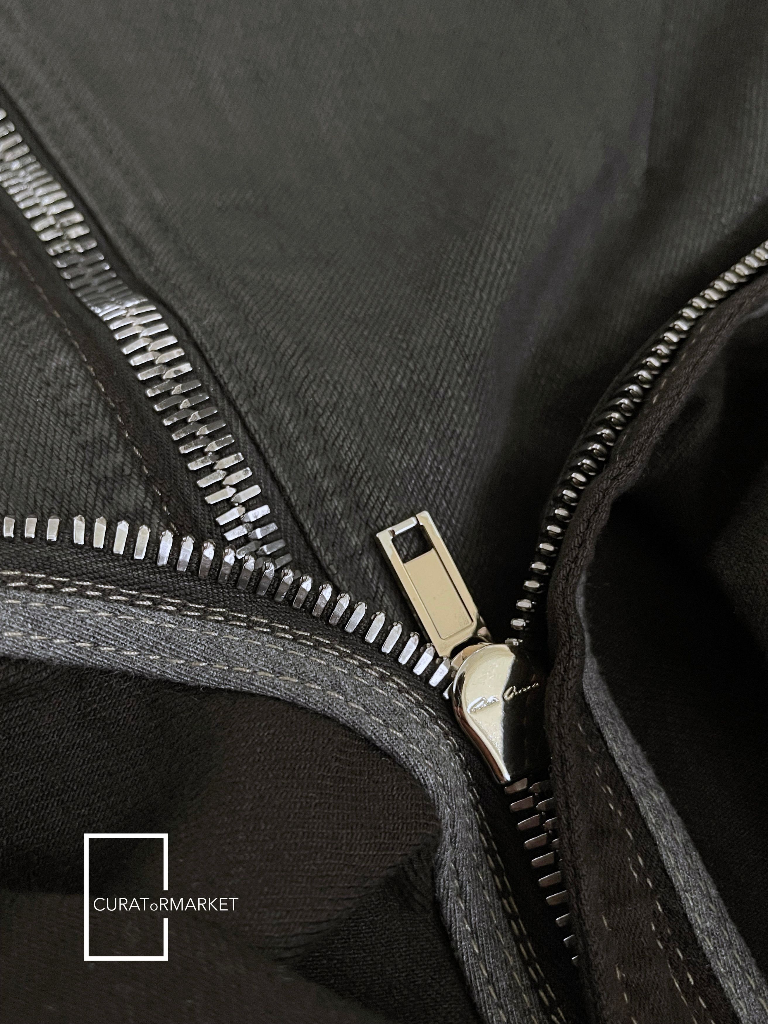 Rick Owens Runway Waxed Bolan Banana Denim Zipper Seam Jeans SS24 Lido Size US 32 / EU 48 - 18 Thumbnail